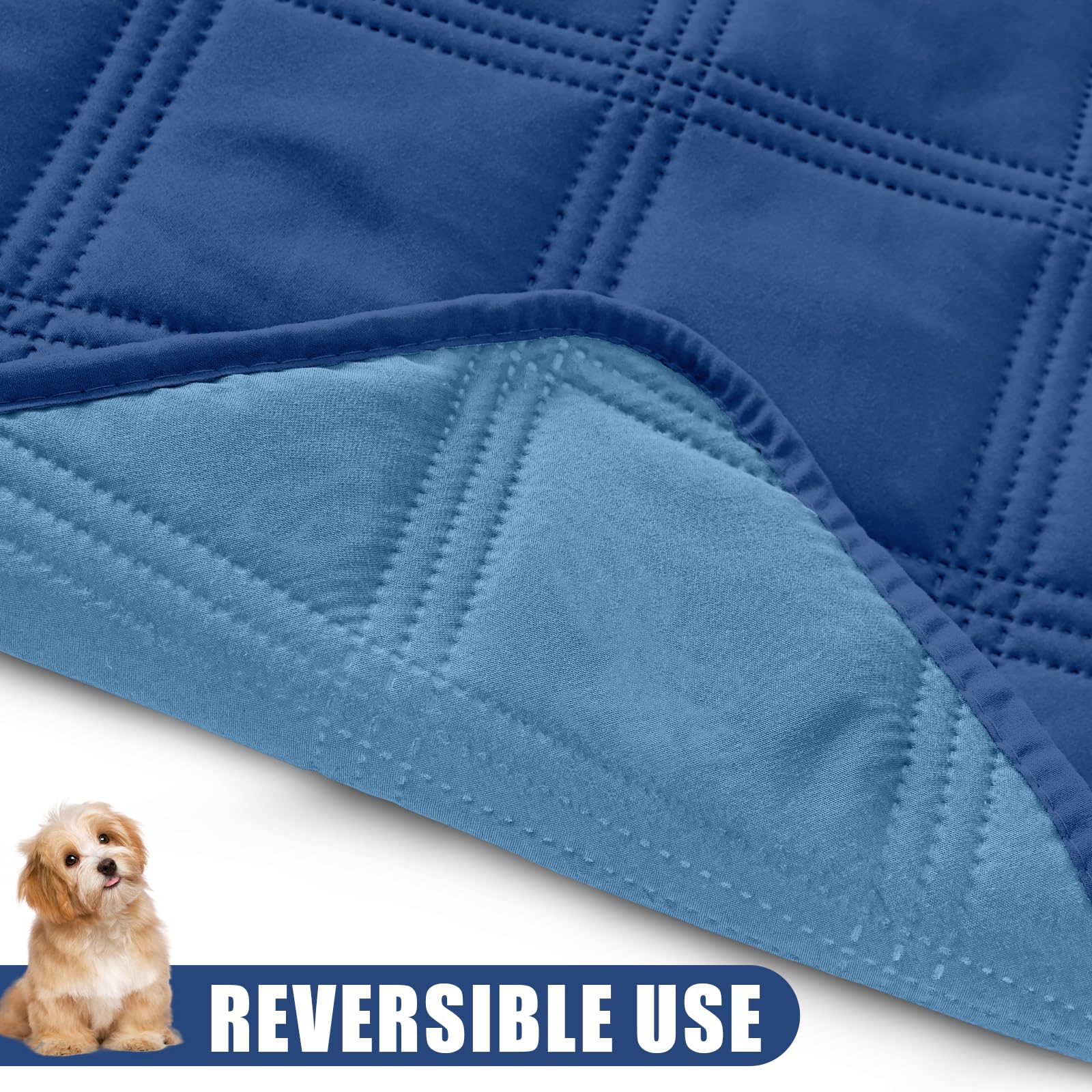 Smiry Waterproof Dog Bed Cover Blanket 40X50, Soft Reversible Pet Blanket, Washable Leakproof Cats Dogs Couch Cover For Sofa, Co
