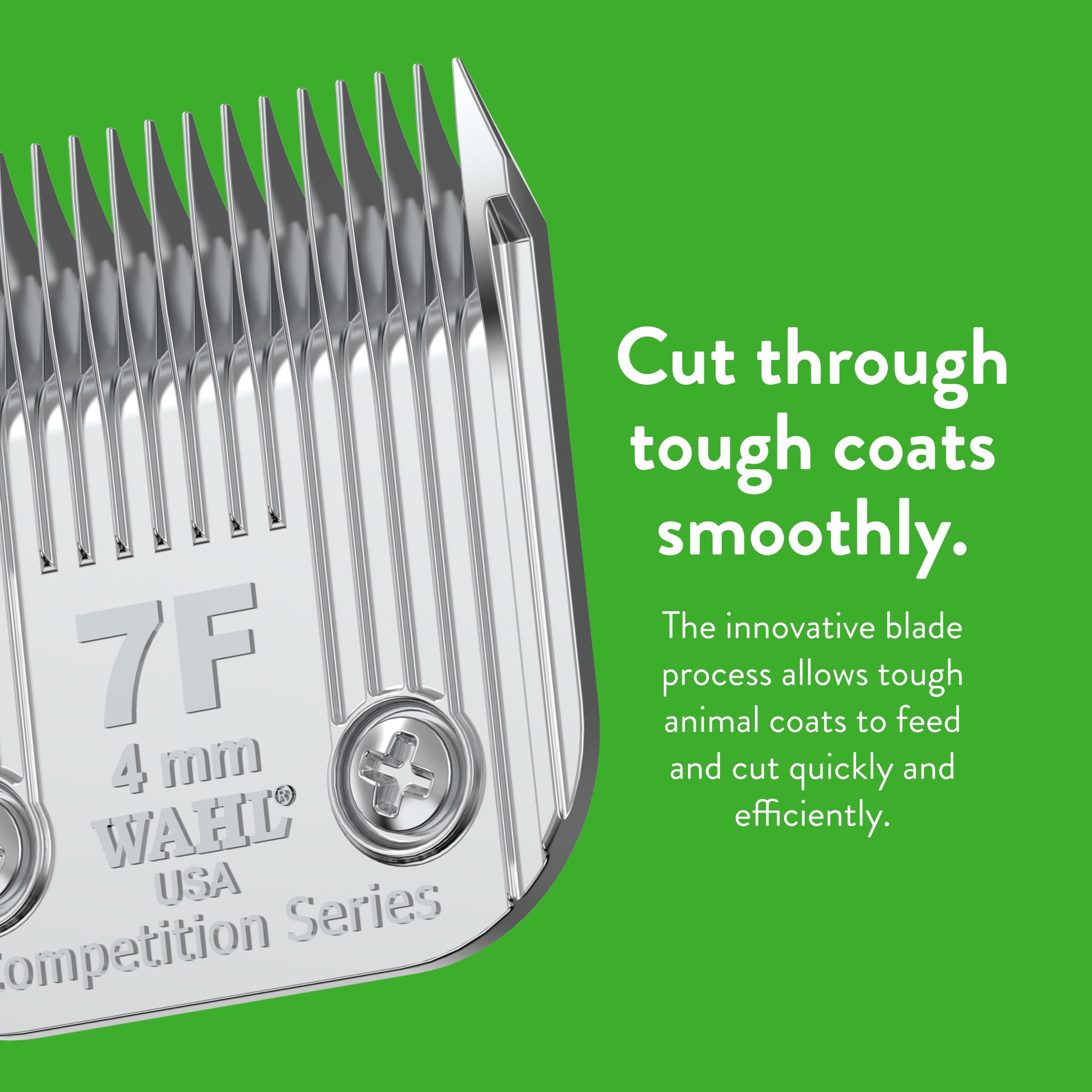Wahl Professional Animal Competition Series Detachable Blade - 4/25-Inch Cut Length, 7F Full Medium (2368-100)