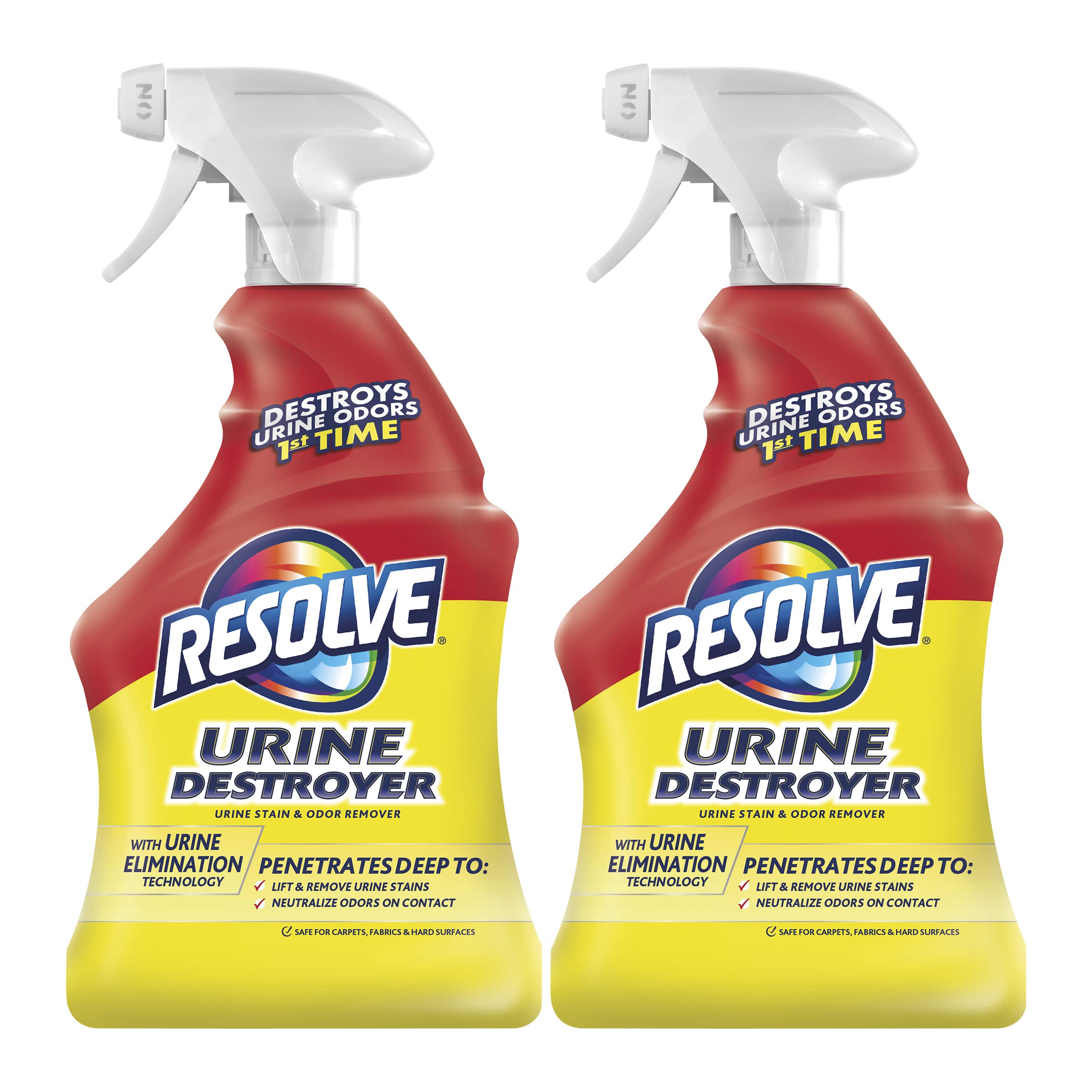 Resolve Urine Destroyer Pet Urine Stain And Odor Remover Spray, 32Oz, 2 Count