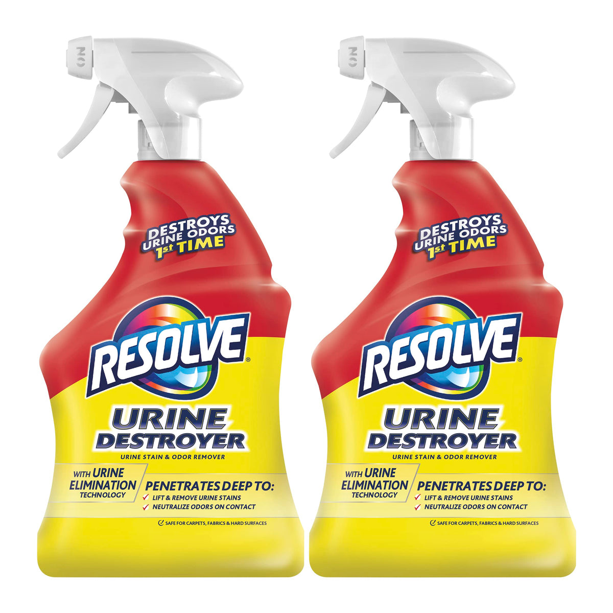 Resolve Urine Destroyer Pet Urine Stain And Odor Remover Spray, 32Oz, 2 Count