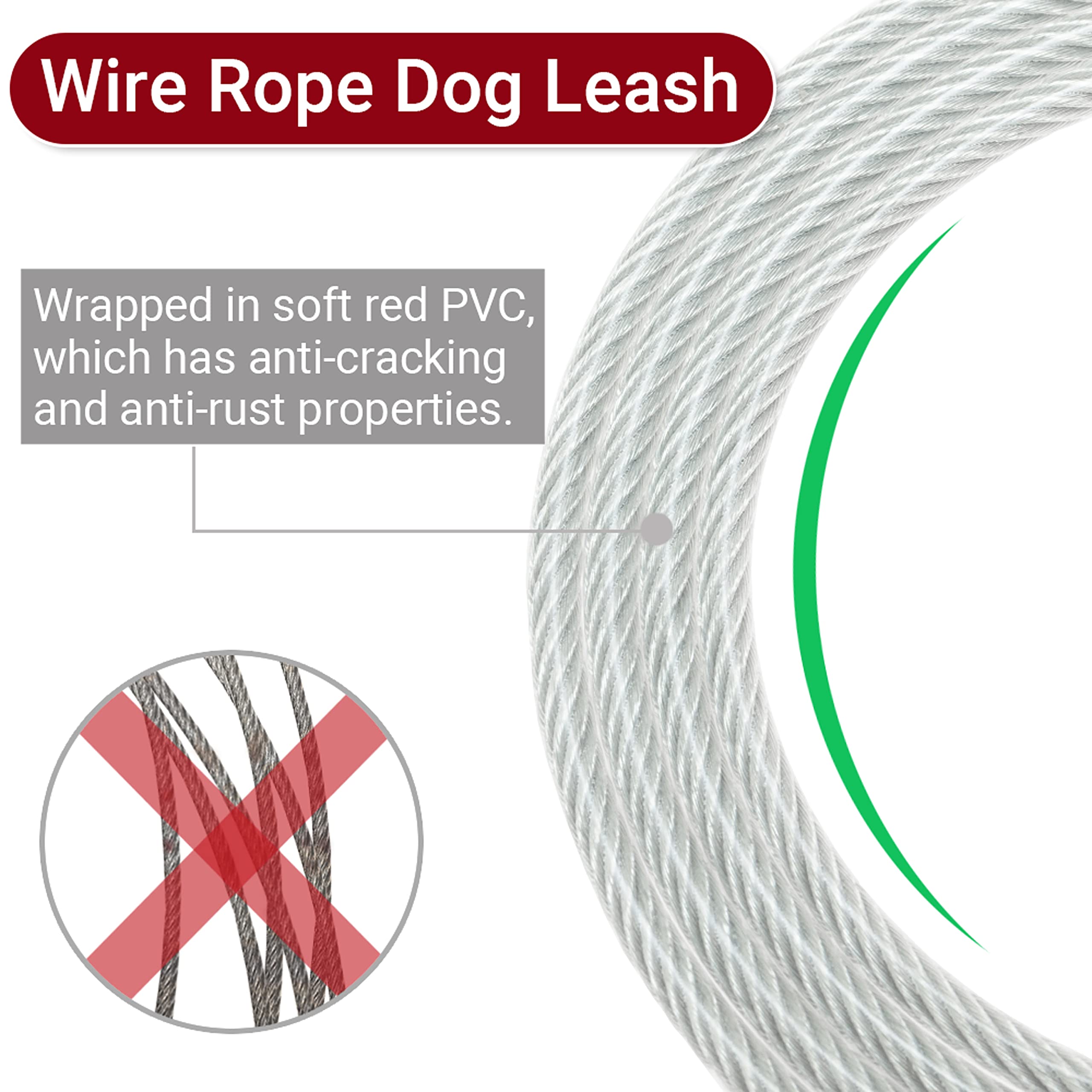 Short Dog Leash - Chew Proof 5 Ft Dog Tie Out Cable With Reflective Soft Padded Handle For Training Walking Running Hiking Camping - Heavy Duty Lead Strong Pet Cable For Small Medium Large Dogs