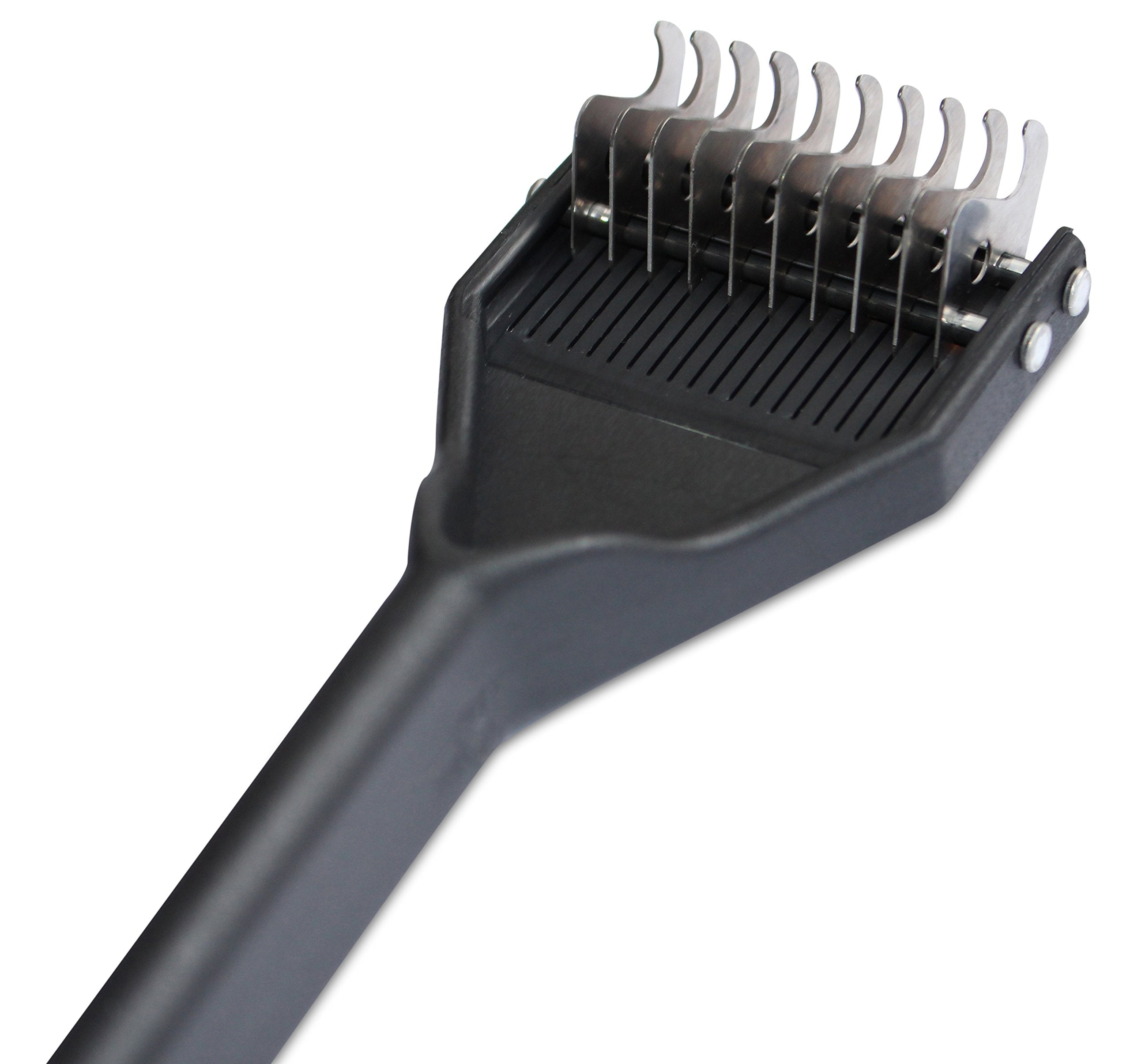 Mars Coat King Dematting Undercoat Grooming Rake Stripper Tool For Dogs And Cats, Stainless Steel With Plastic Handle, Made In Germany, 10-Blade Medium