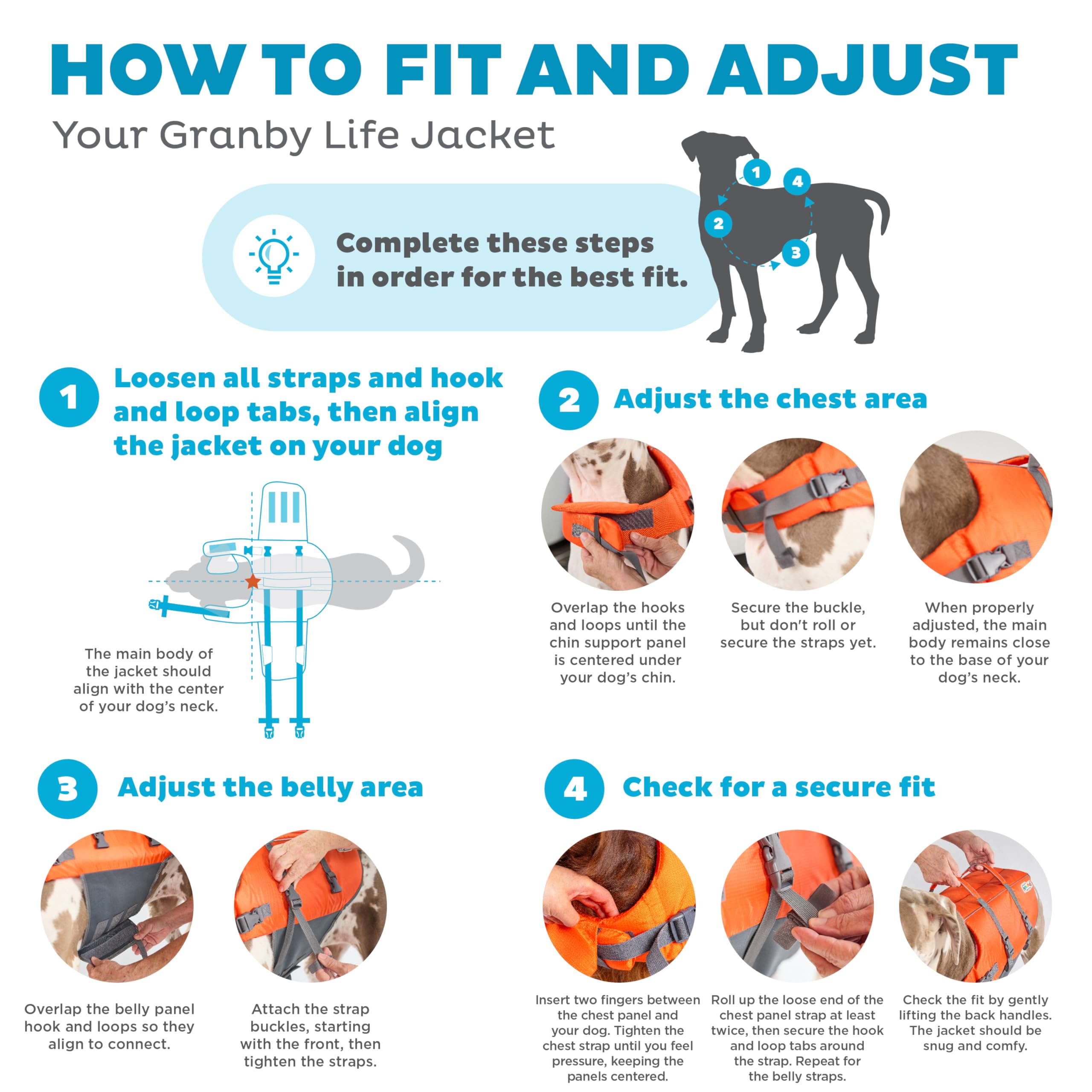Outward Hound Granby Splash Orange Dog Life Jacket, Small