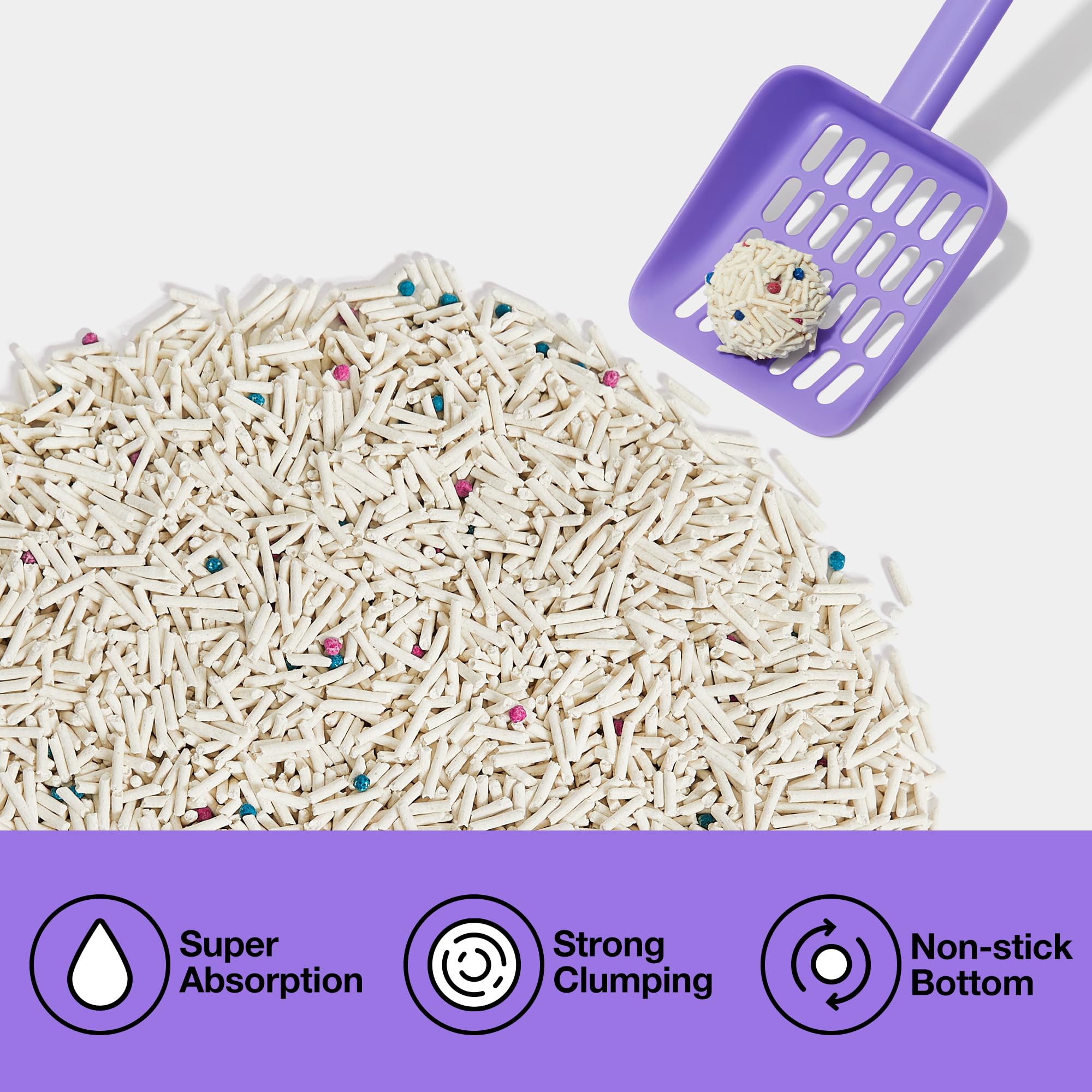 Vetreska Tofu Cat Litter,Kitty Litter Flushable Strong Clumping Cat Litter Pellets Ultra Absorbent,Dust-Free Tofu Litter,Origina