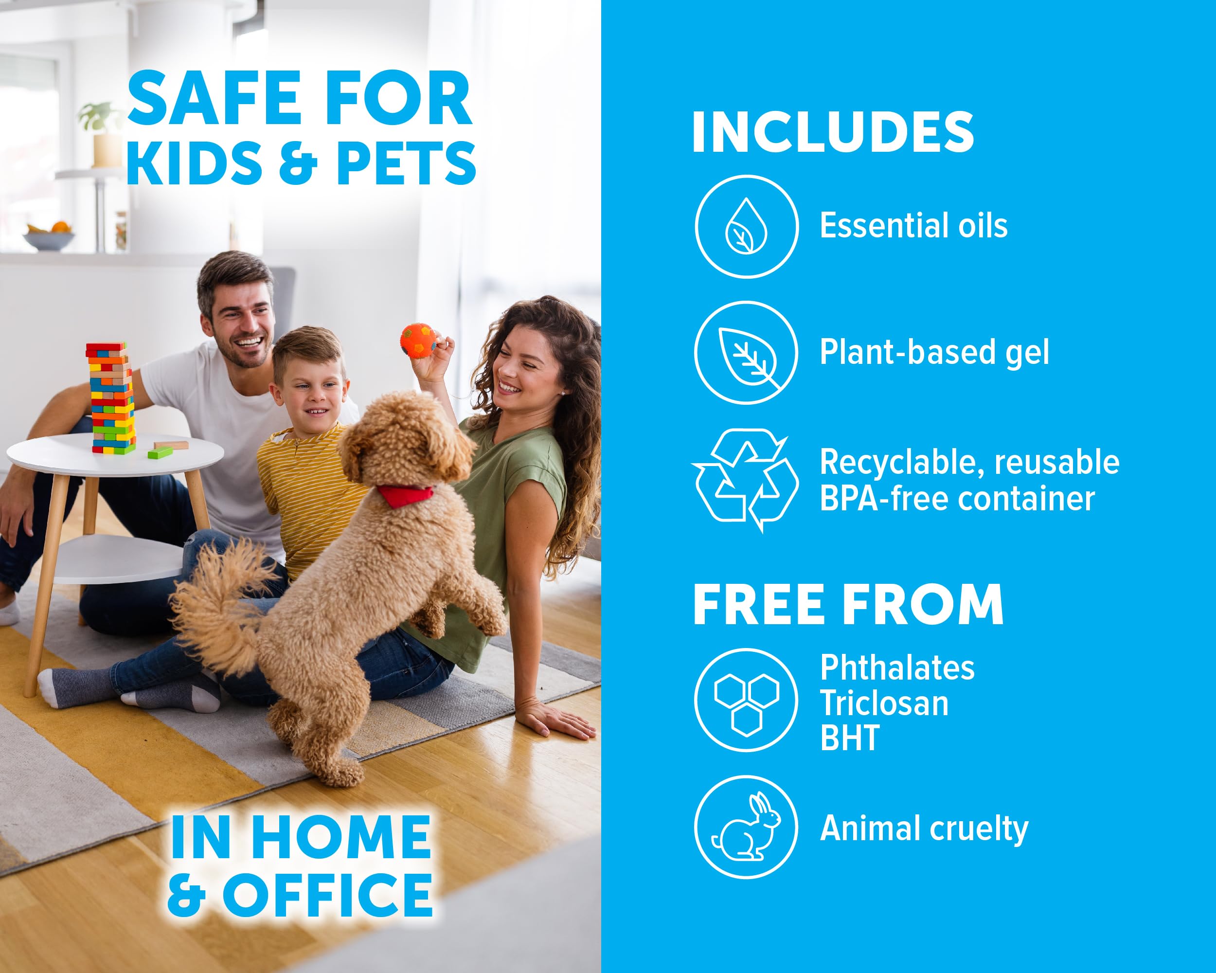 Bright Air 14 Oz. Super Odor Eliminator, For Medium-Size Spaces, Cool Citrus Scent, Case Of 6, Air Freshener, Natural Essential