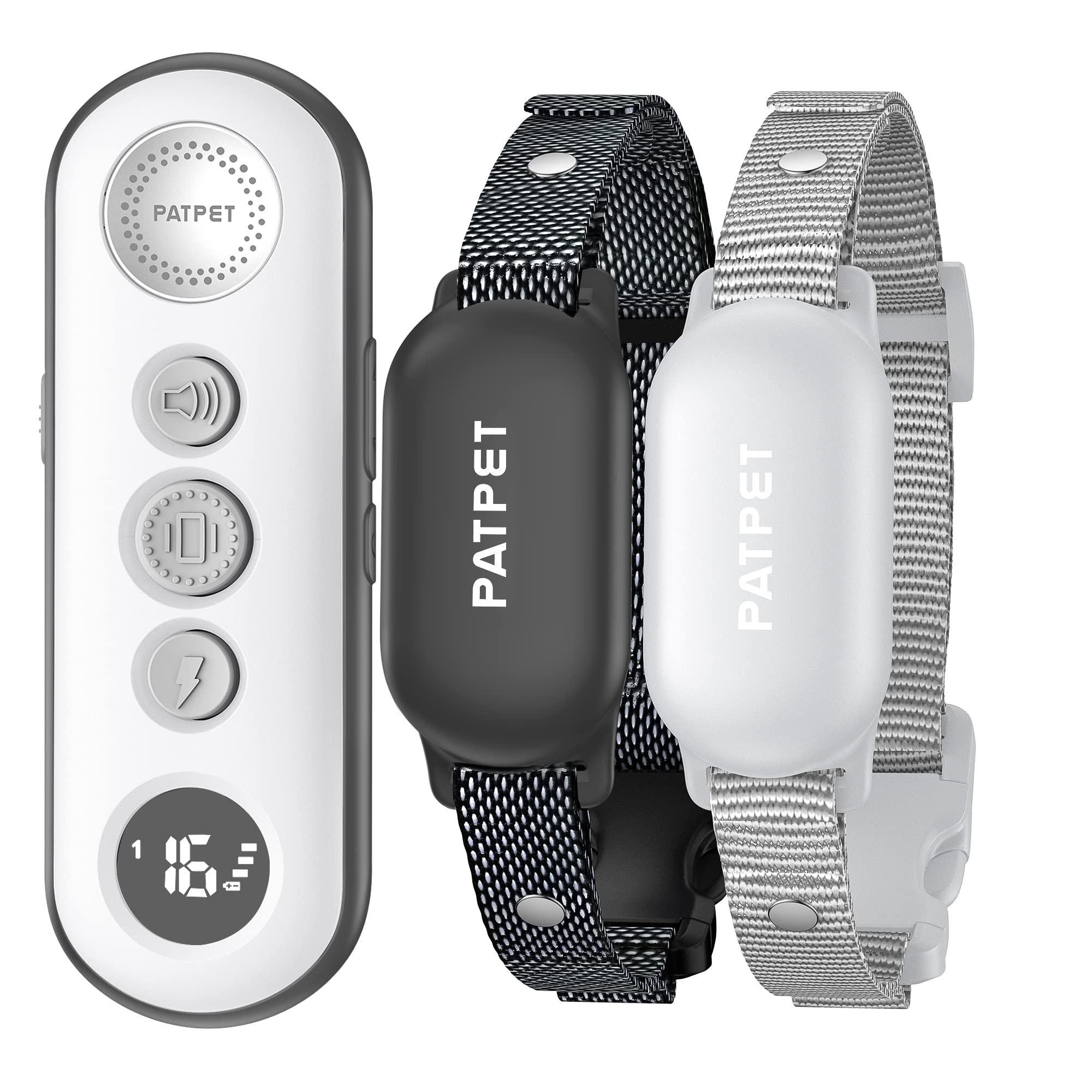 Patpet Shock Collar For Large Dog(10-100 Lbs) 2 Dogs, Rechargeable Ipx7 Waterproof - Dog Training Collar With Remote For Small M