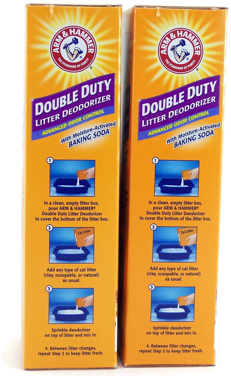 Arm & Hammer Double Duty Cat Litter Deodorizer With Baking Soda 30 Oz (2 Pack)