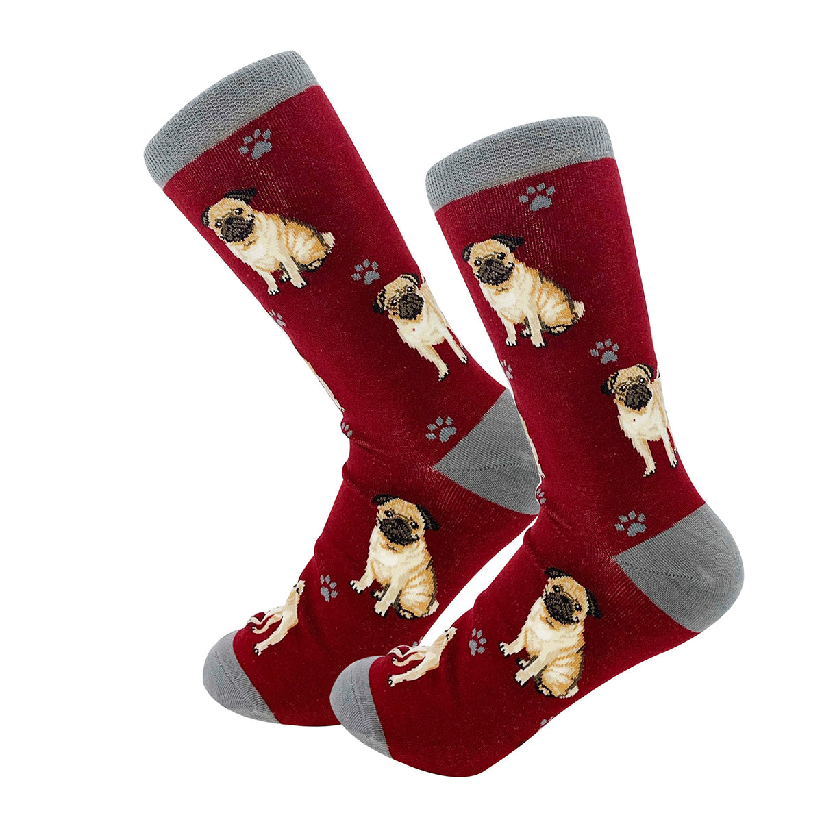 Pet Lover Socks - Fun - All Season - One Size Fits Most - For Women And Men - Dog Gifts (Pug Gifts- Socks)