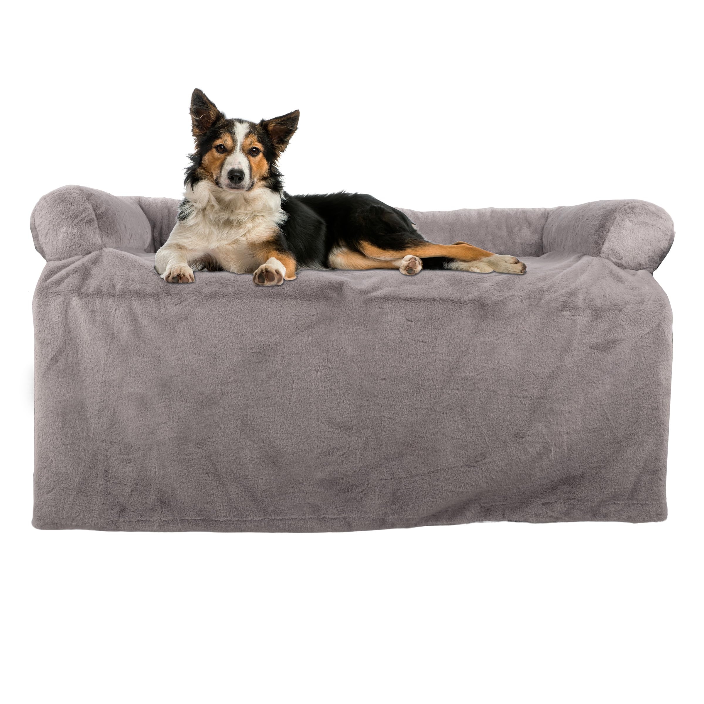 Petmaker Dog Bed  Plush Couch Covers for Dogs and Cats  Pet Bed for Medium Pets  Dog Bed with Removable Washable Cover  Pupp