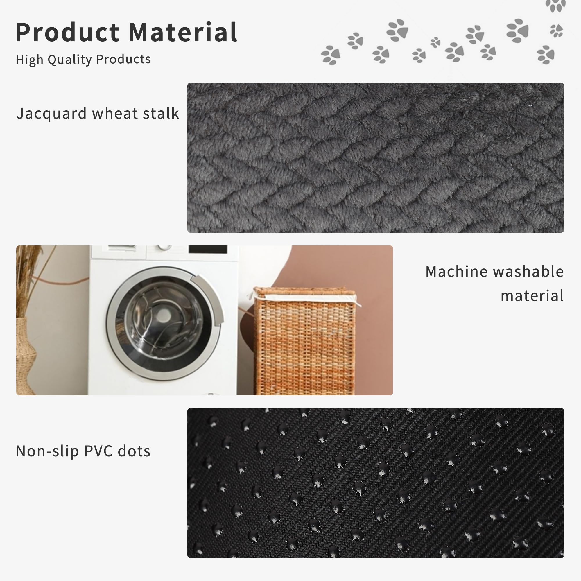Medium Dog Beds For Crates Washable 30 Inch Dog Crate Bed Soft And Fluffy Pads For Cages Up To 40 Lbs Pet Bed Mat Pillows Kennel