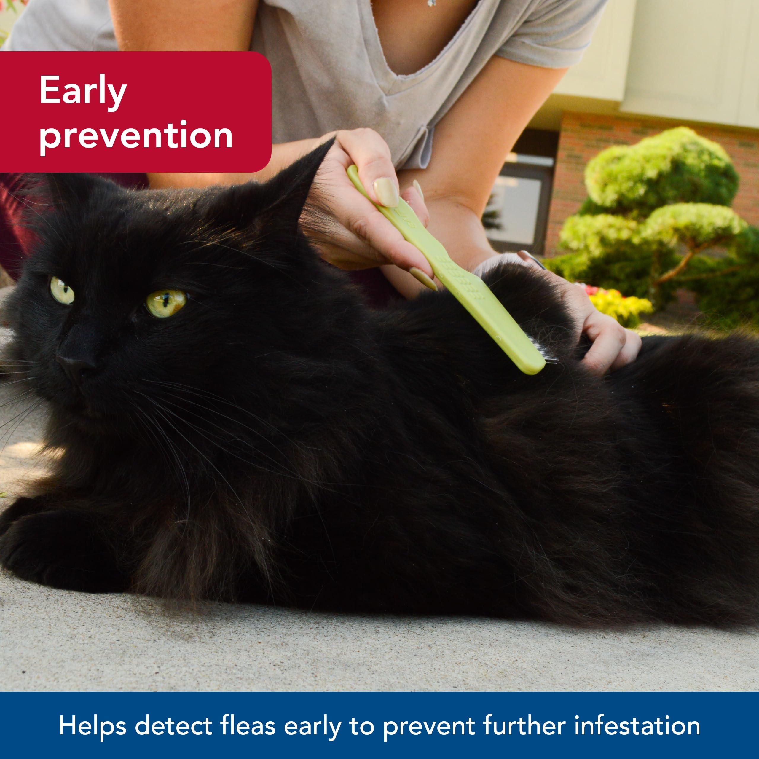 Coastal Pet Safari Cat Flea Comb - Tick & Flea Comb For Cats - Avoid Dry Skin - One Size