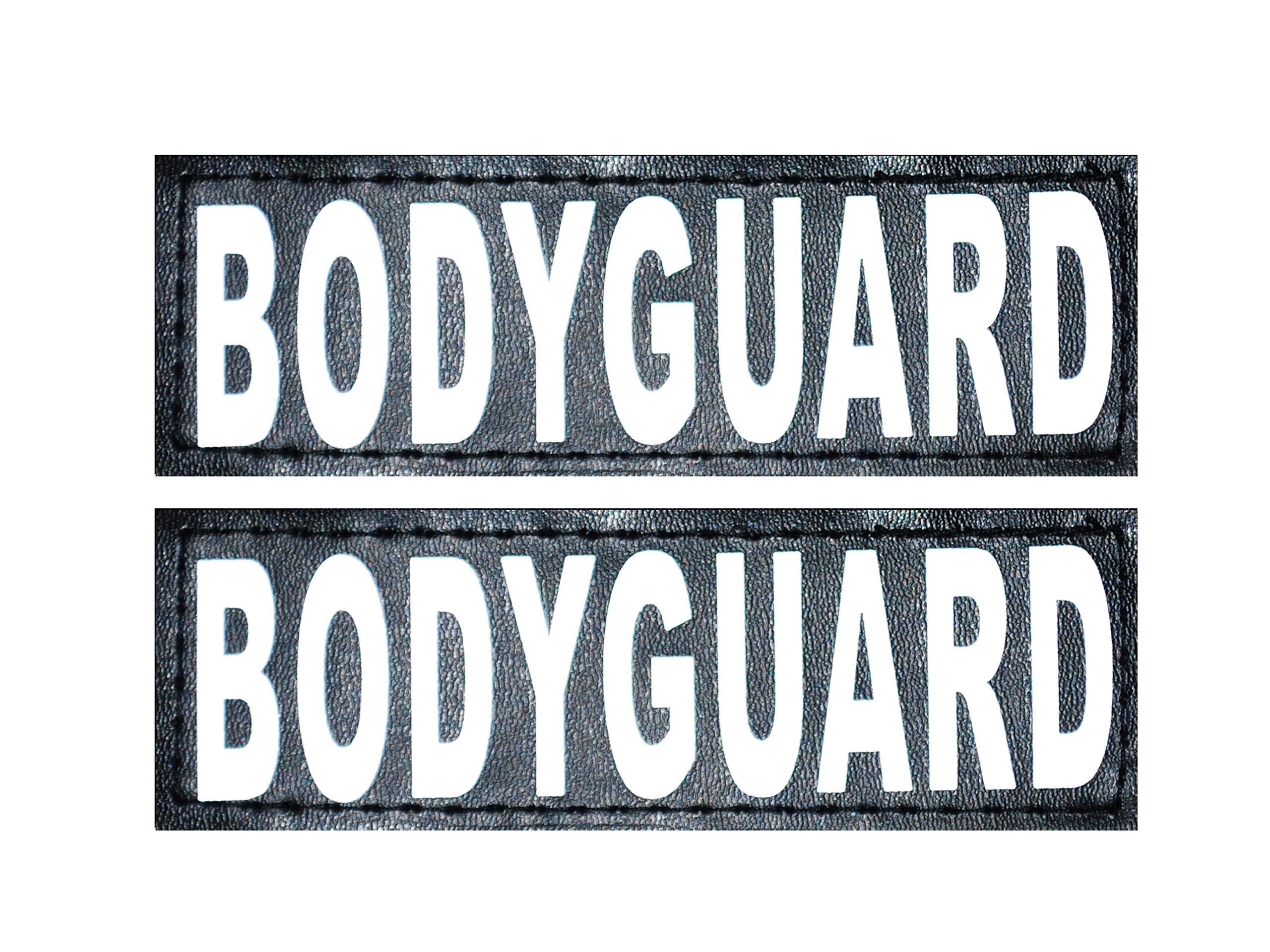 Set of 2 Reflective Body Guard Removable Patches for Service Dog Harnesses & Vests. (Large 6 X 2)
