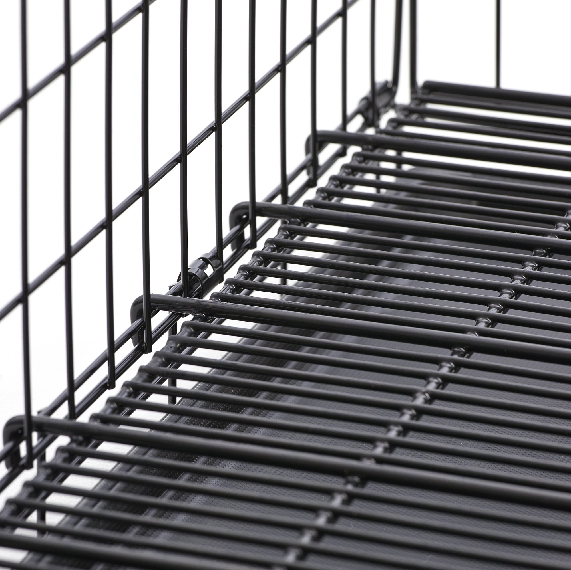 MidWest Homes for Pets Elevated Floor Grid for Dog Crate, 22.6x17.71x1.06 Inch, Metal, Black & Gray, Model FG24B