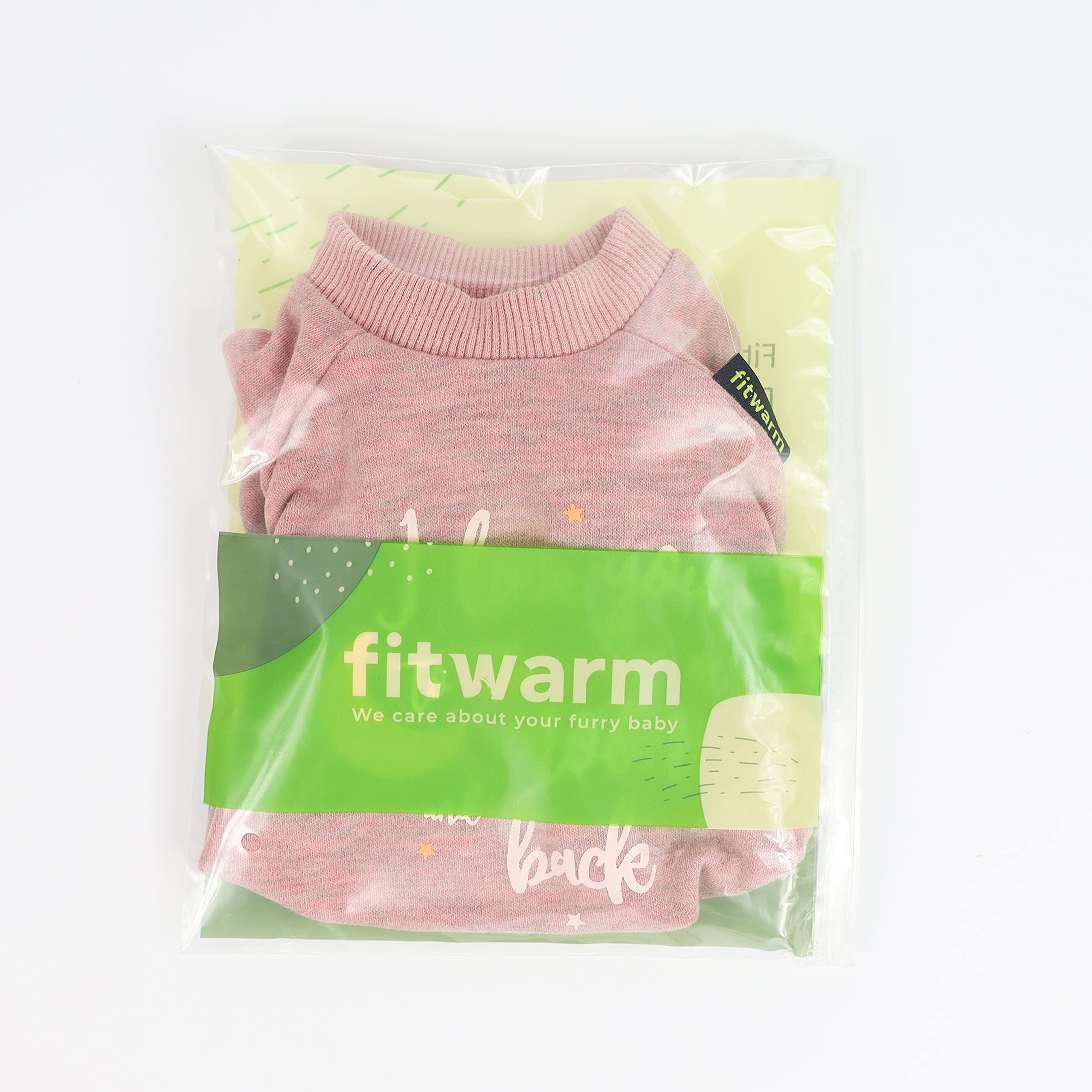 Fitwarm Lightweight Velvet Dog Pajamas Thermal Pjs I Love You To The Moon And Back Paw-Some Sleeper Puppy Clothes Stretchy Doggie Onesie Pet Shirt Cat Jammies Pink X-Small