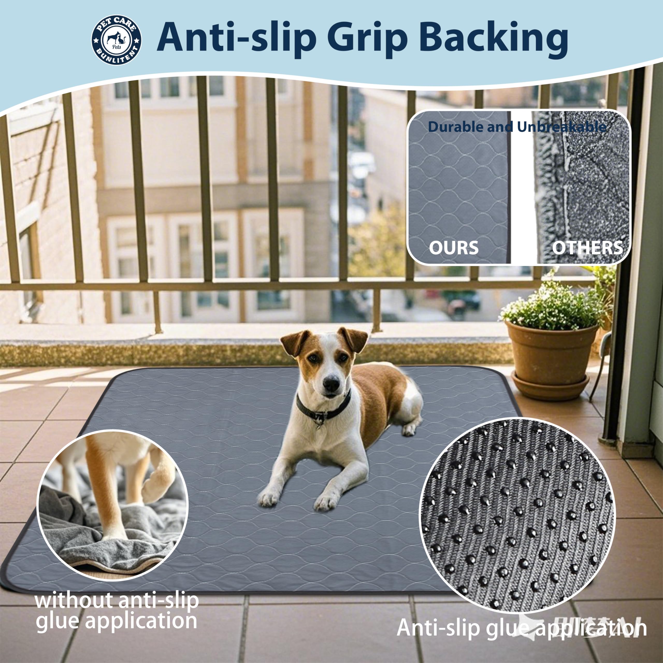 Washable Pee Pads For Dogs, 48X65 Reusable Puppy Pads With Fast Absorbent, Waterproof Reusable Pee Pads For Whelping, Traing, In