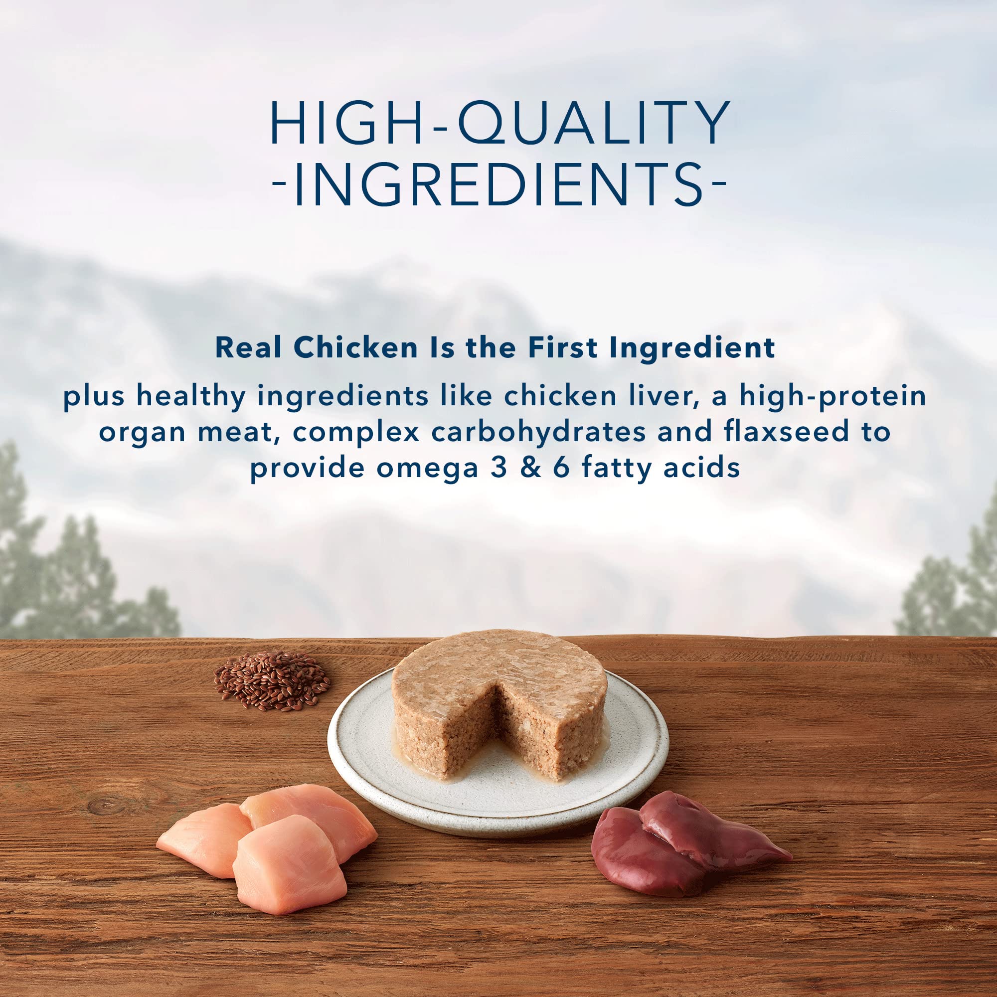 Blue Buffalo Wilderness High-Protein, Grain-Free Natural Wet Food for Adult Cats, Chicken Pat  , 3-oz, 24-pack