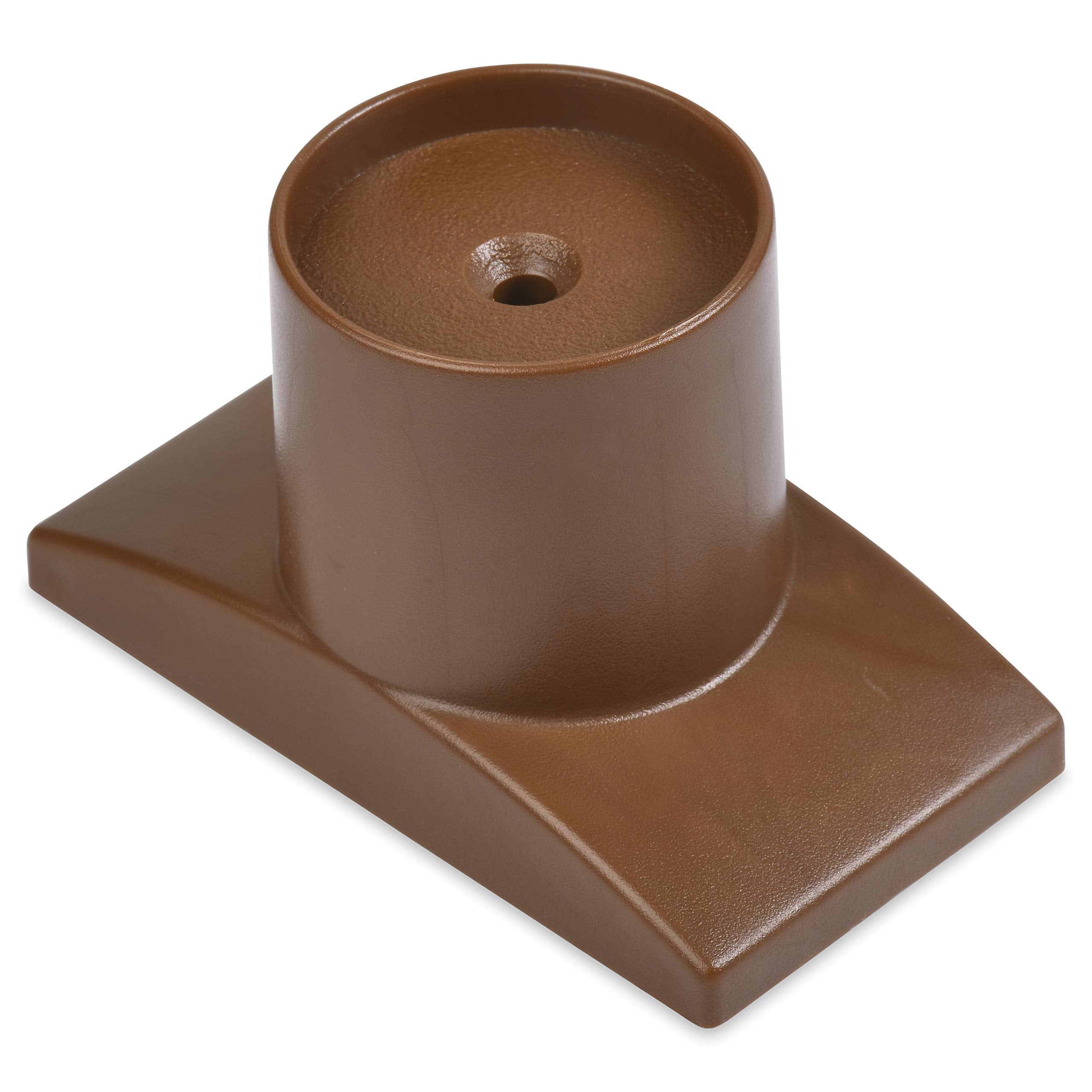 Wall Nanny Extender - 4 Inch Baby Gate Extension (Made In Usa) Extends Pressure Mounted Gates + Protects Walls + Stabilizes - Child, Pet & Dog Gates - Works On Stairs - 4 Pack Wall Protector - Brown