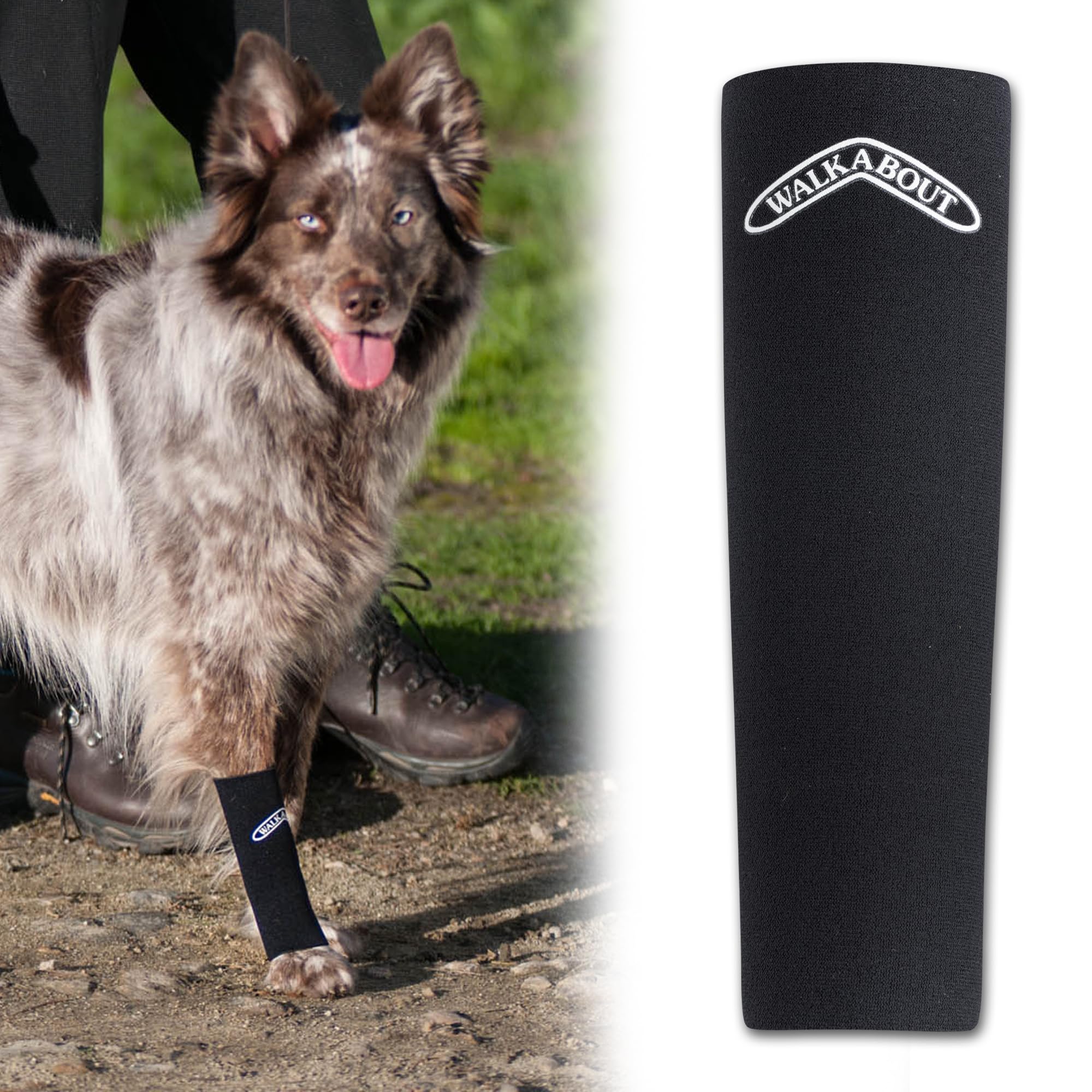 WALKABOUT Canine Compression Sleeve (Black, Large