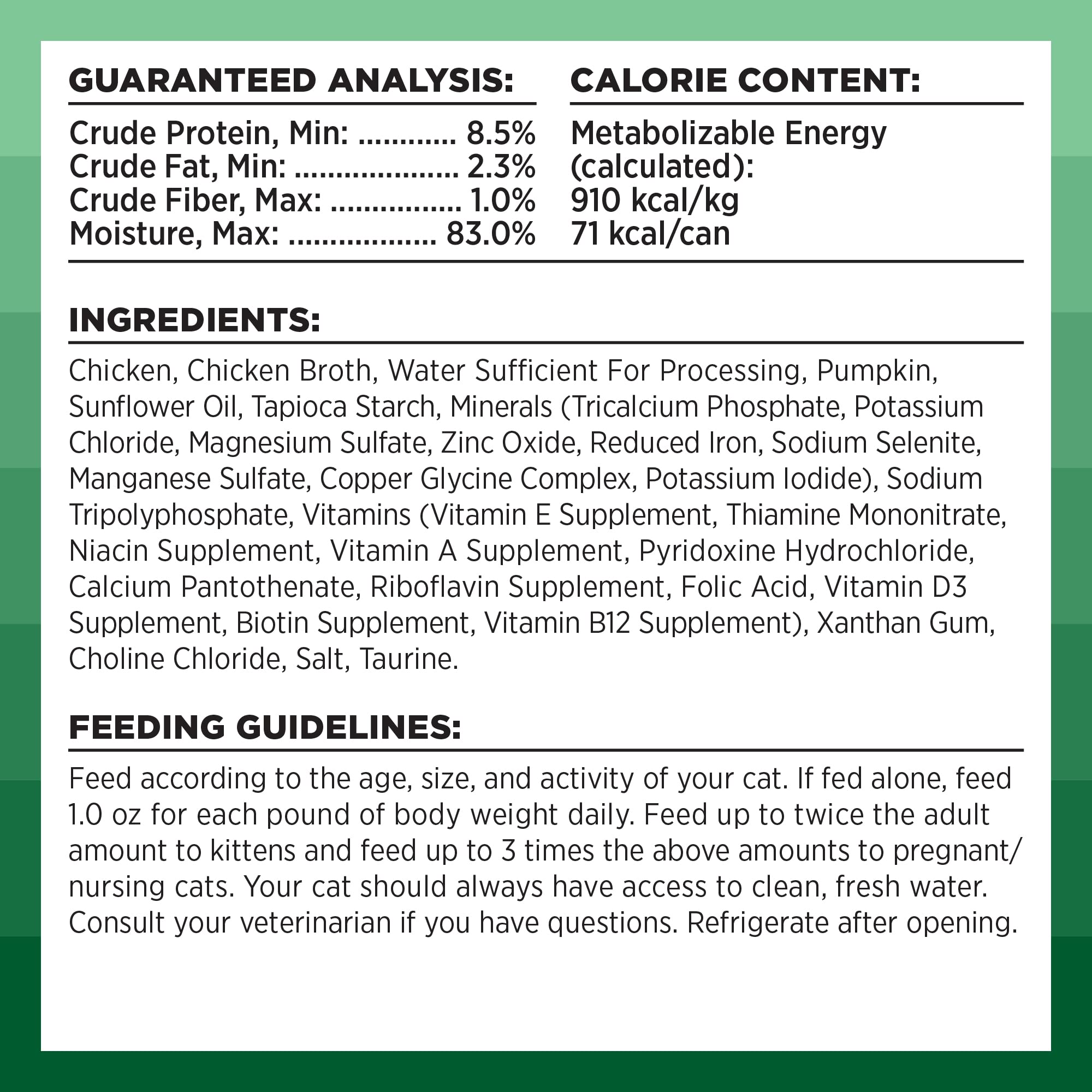 BIXBI Rawbble Shredded Chicken & Pumpkin Recipe Cans - Grain Free, Protein Rich Wet Cat Food - (2.75 Ounce Cans, Case of 24)
