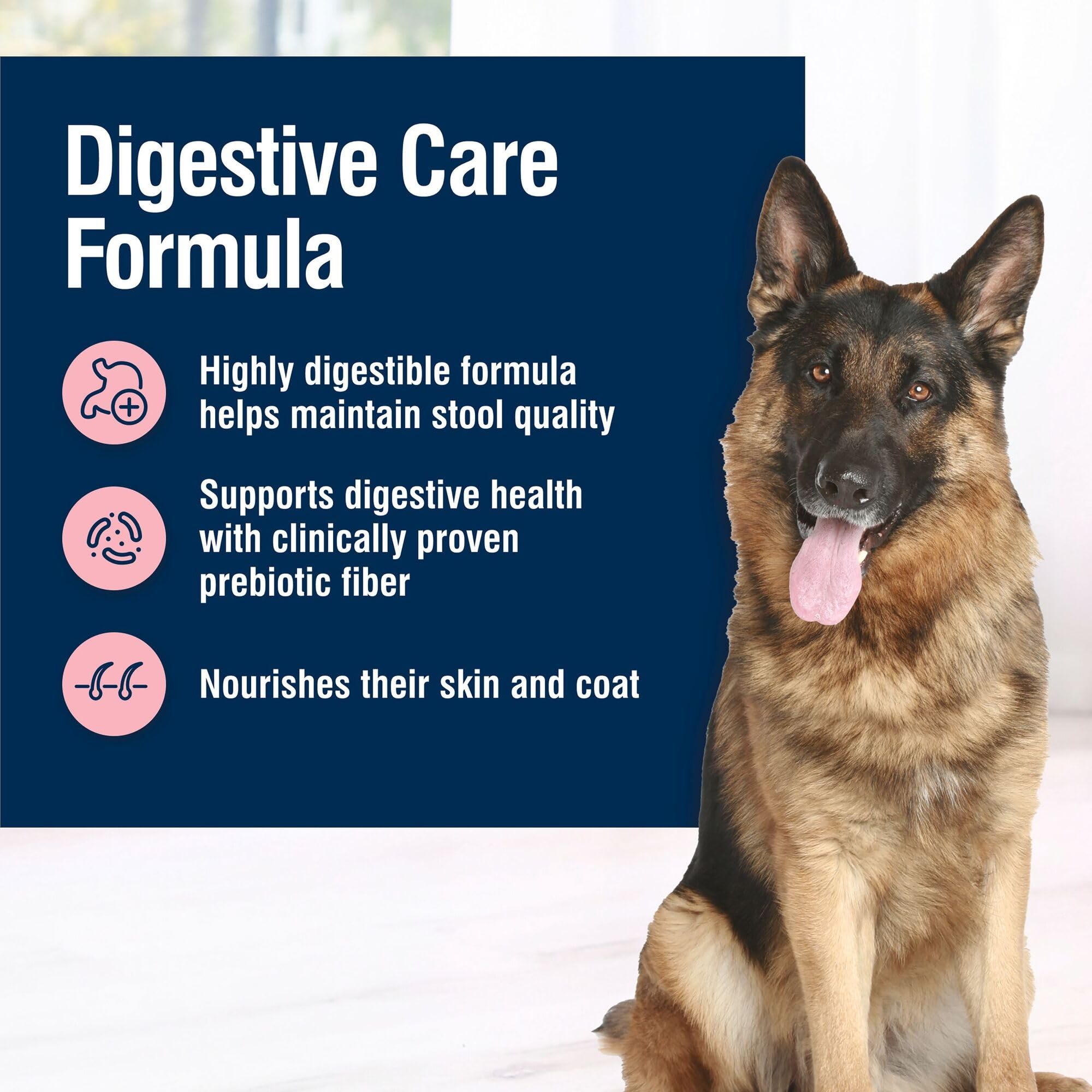 Blue Buffalo True Solutions Digestive Care Natural Dry Dog Food for Adult Dogs, Chicken, 24-lb. Bag