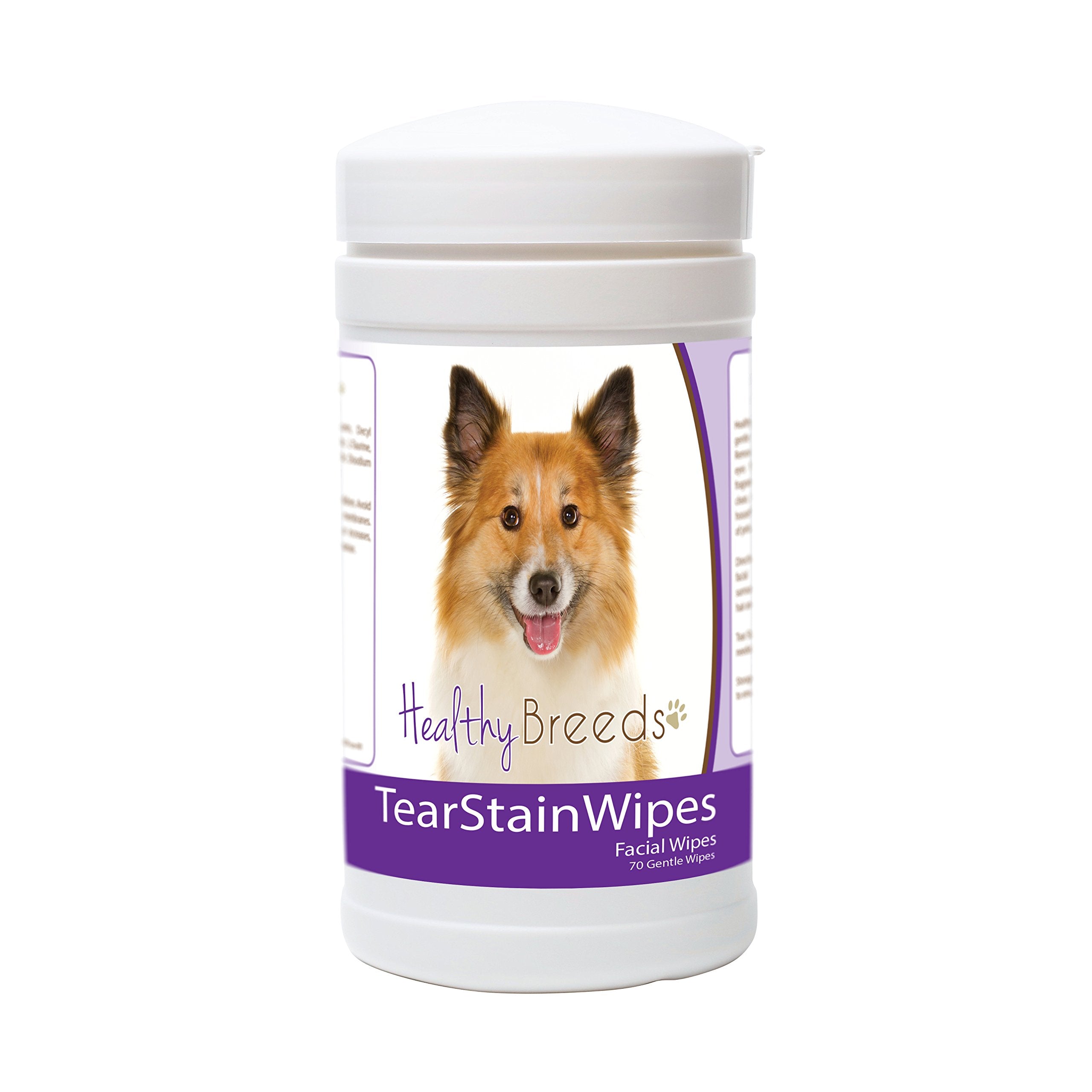 Healthy Breeds Icelandic Sheepdog Tear Stain Wipes 70 Count