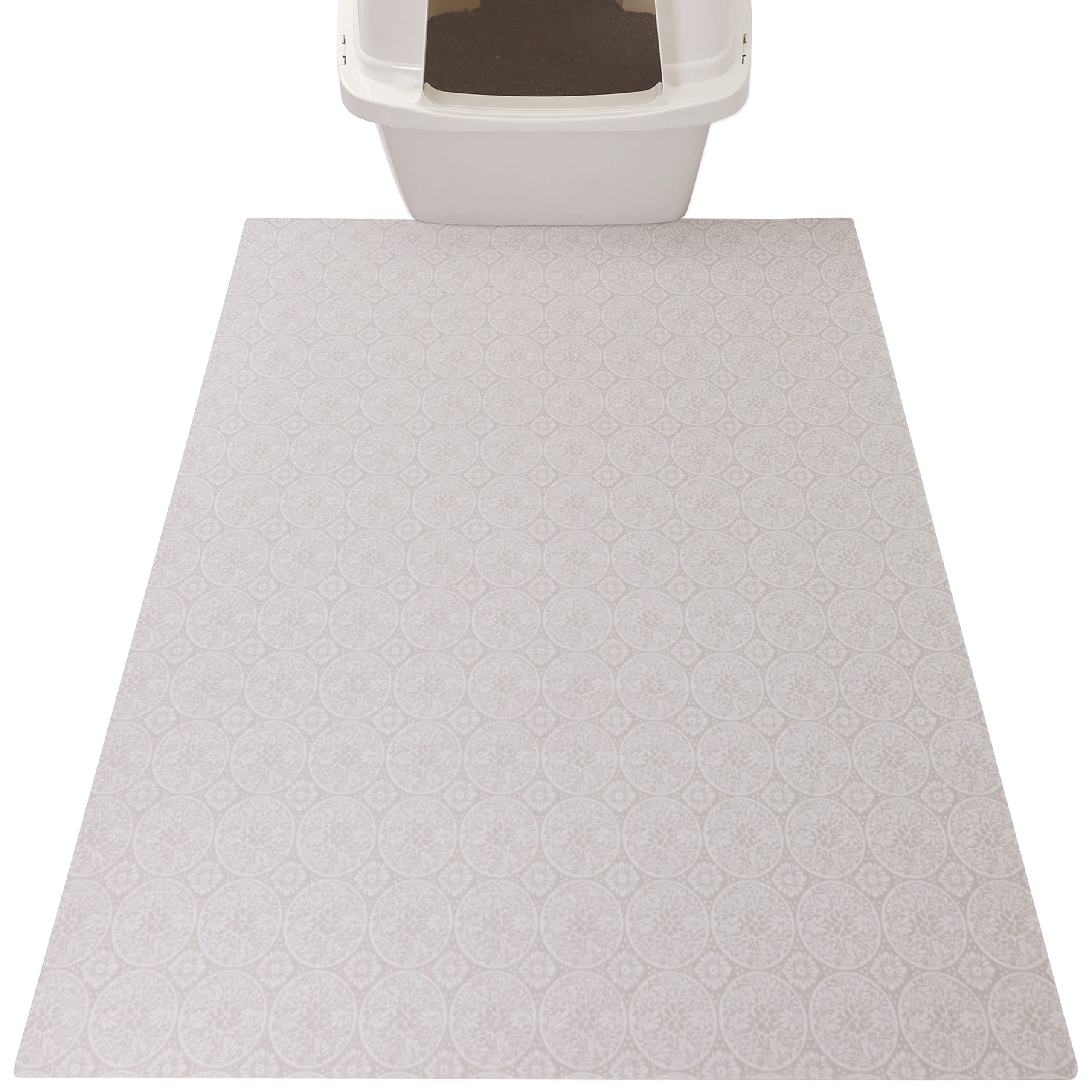Drymate Original Cat Litter Mat, Contains Mess from Box for Cleaner Floors, UrineProof, Soft on Kitty Paws Absorbent/Waterproo