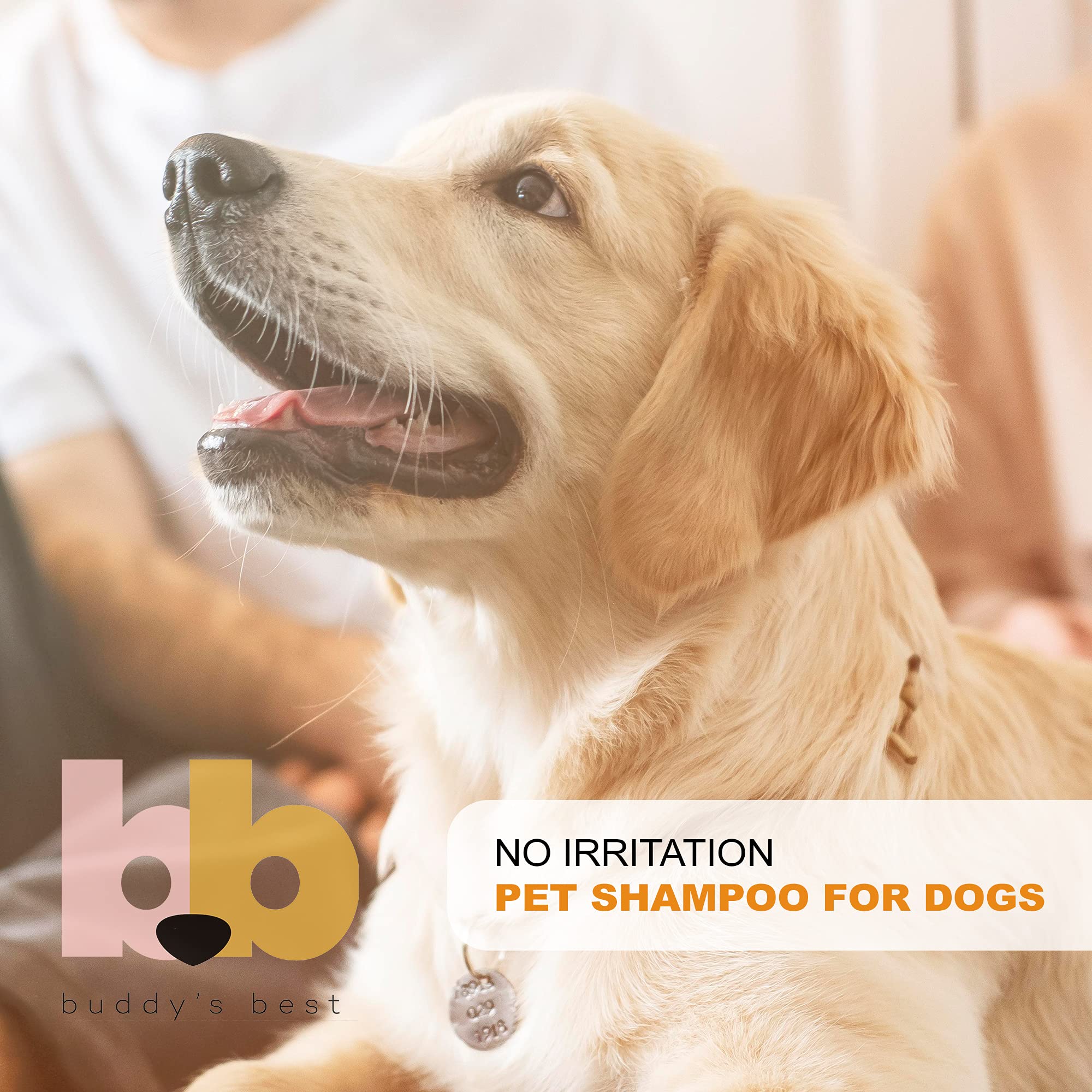 Buddy'S Best Dog Shampoo For Smelly Dogs - Dog Shampoo And Conditioner For Dry And Sensitive Skin - Moisturizing Puppy Wash Shampoo, Coconut Vanilla Bean Scent, 16Oz