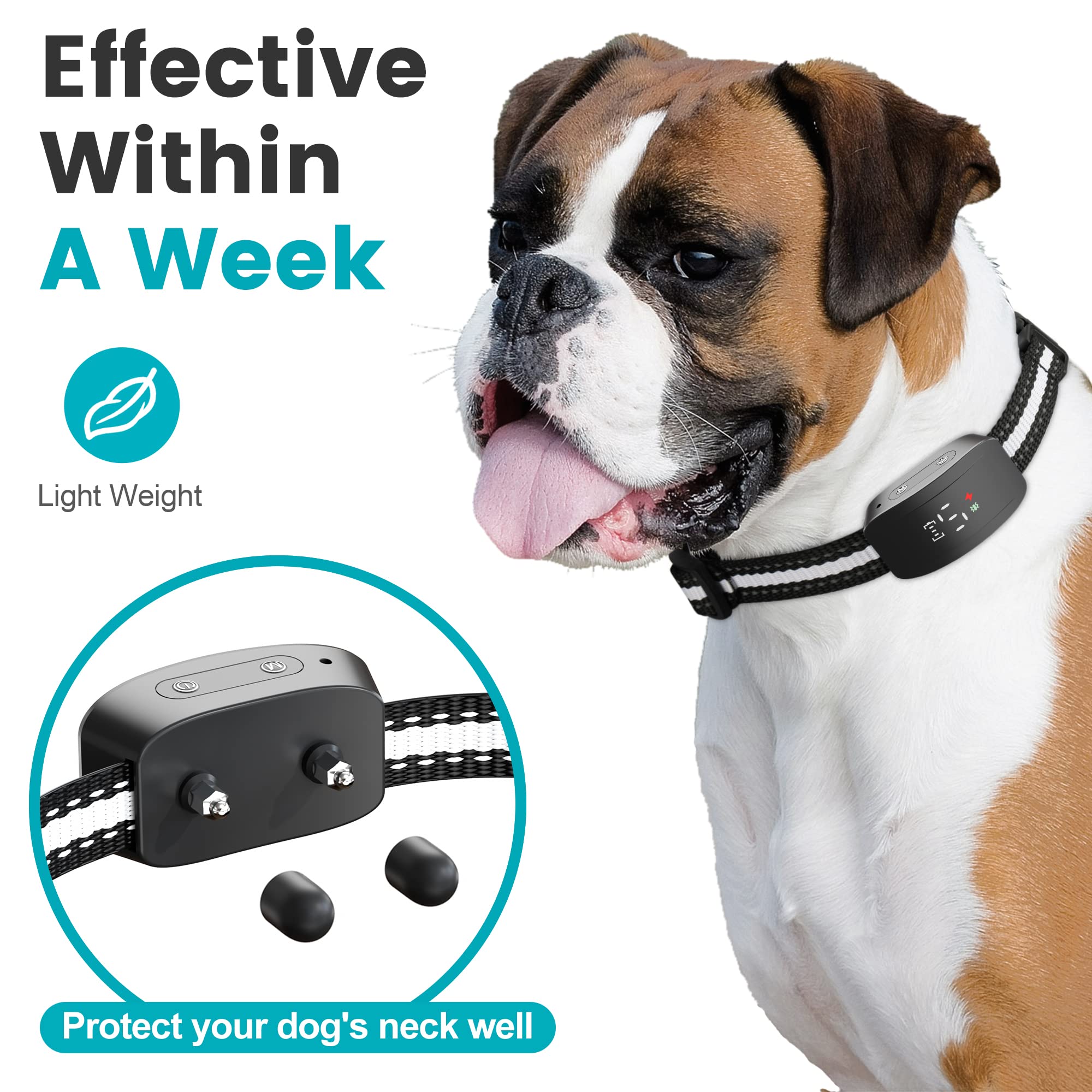 Bark Collar For Small Medium Large Dogs 5-150 Lbs,Bark Collar With Adjustable Sensitivity And Intensity Beep Vibration And Optio
