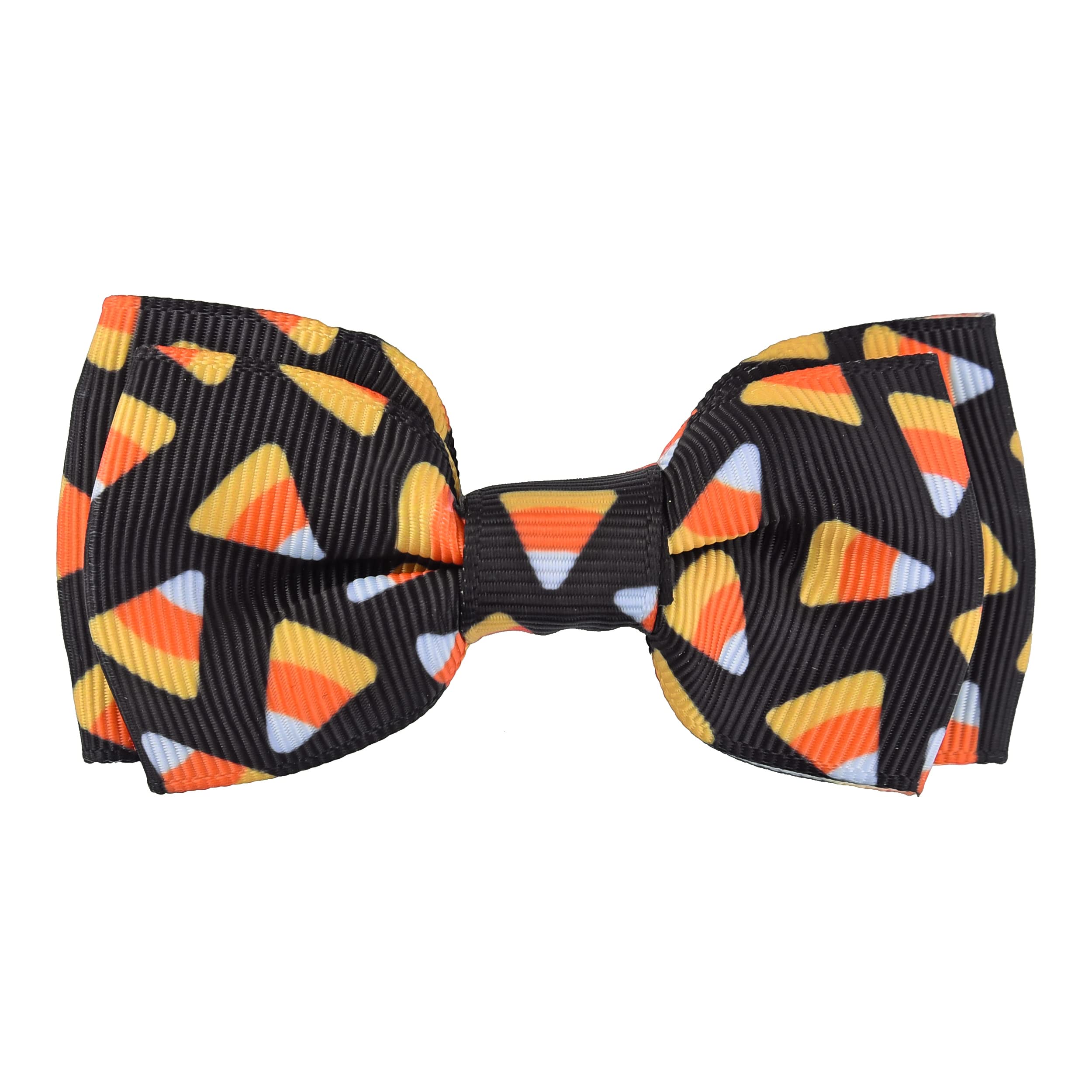 Halloween Dog Collar With Bowtie, Large, Medium And Small Dogs (Large, Halloween Candy Corn)