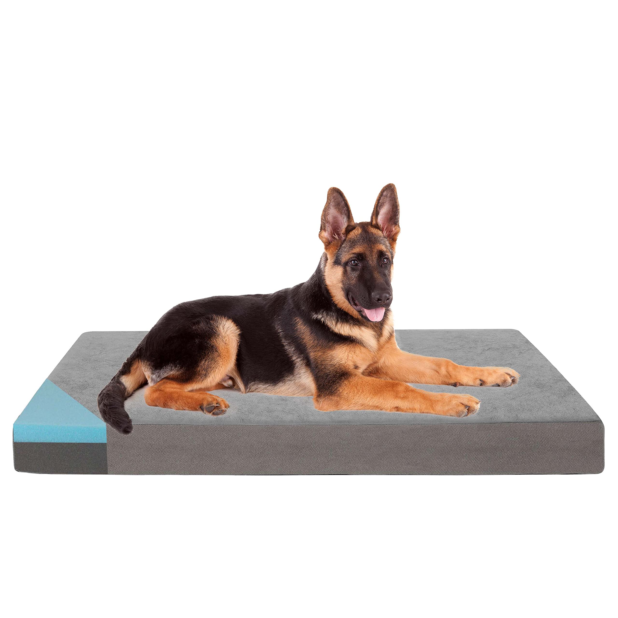 Gohoo Pet Orthopedic Memory Foam Dog Bed For Large Dogs, Cooling Dog Beds -Waterproof Pet Bed Mats For Crate With Removable Wash