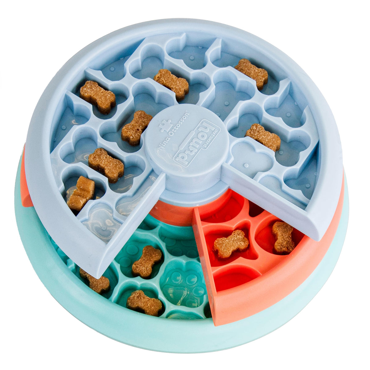 Outward Hound by Nina Ottosson Puppy Lickin' Layers Interactive Dog Puzzle Feeder, Level 2 Intermediate Enrichment Toy, Multicol