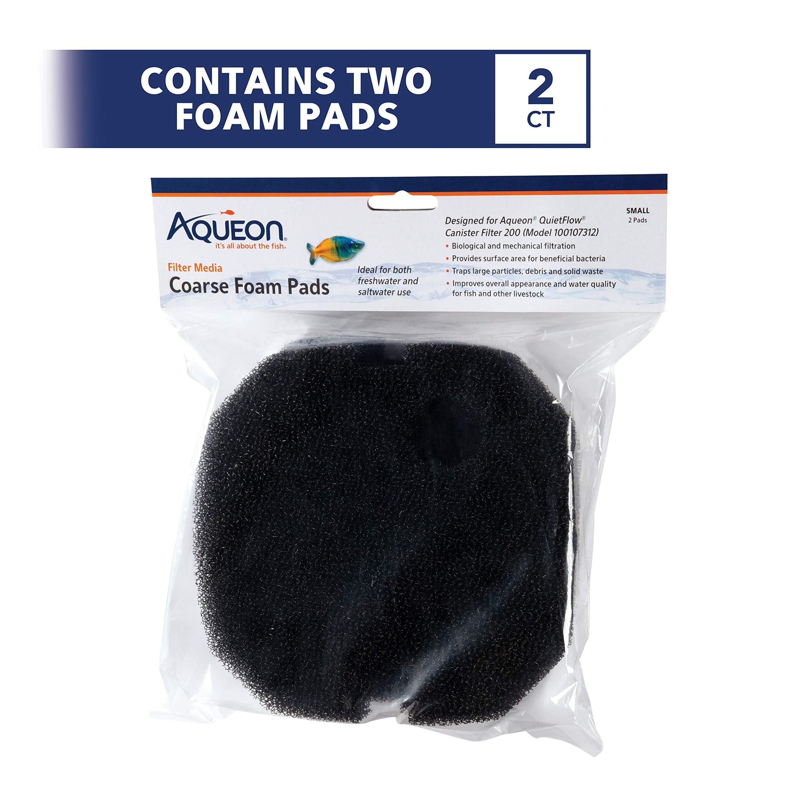 Aqueon Coarse Foam Pads Large For Quietflow 300 And 400 Canister Filters