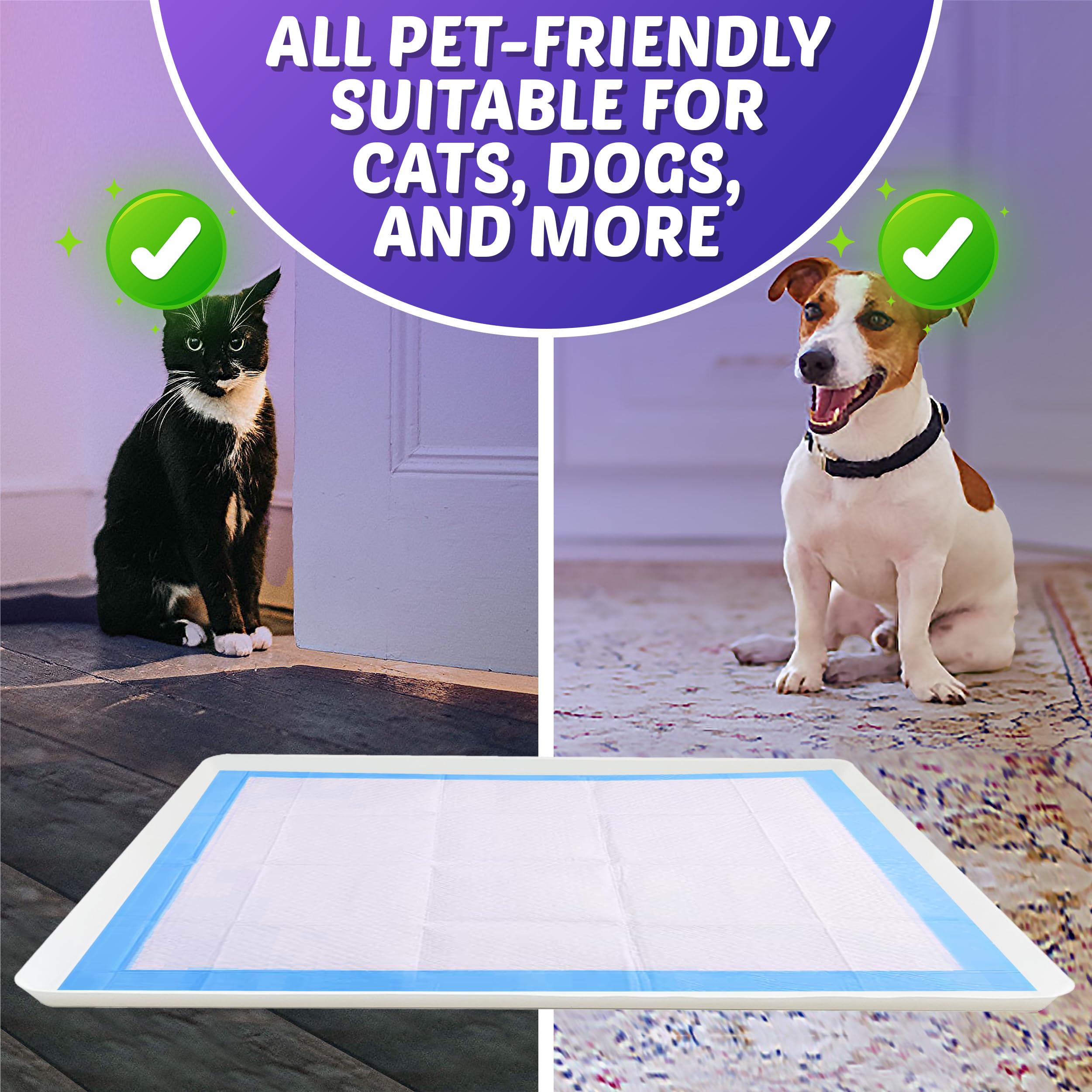 Tidyfriend Dog Pee Pad Holder Tray 28 X 34 Inches, Puppy Pad Holder Tray, Easy To Clean And Store Pee Pad Holder For Dogs, Silic