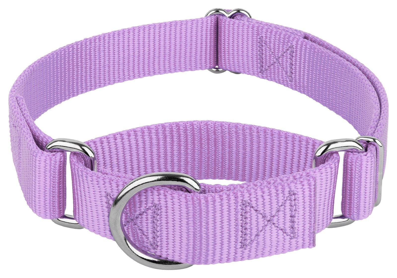 Country Brook Petz - Lavender Martingale Heavy Duty Nylon Dog Collar - 21 Vibrant Color Options (3/8 Inch Width, Mini)
