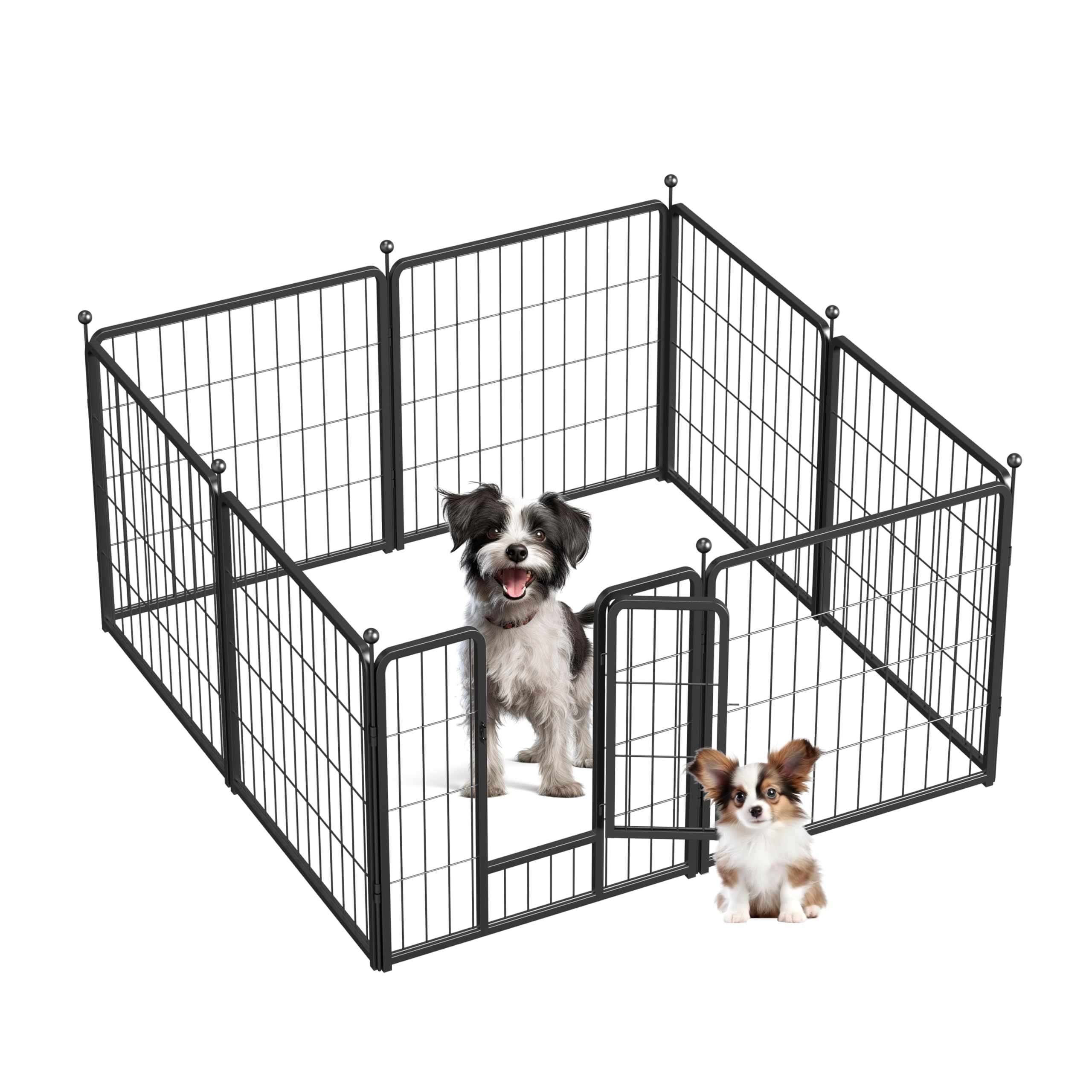 Simple Deluxe Dog Playpen Outdoor, Portable Dog Playpen For Travel, Camping, 24'' Height 8 Panels Heavy Duty Dog Pen For Puppies