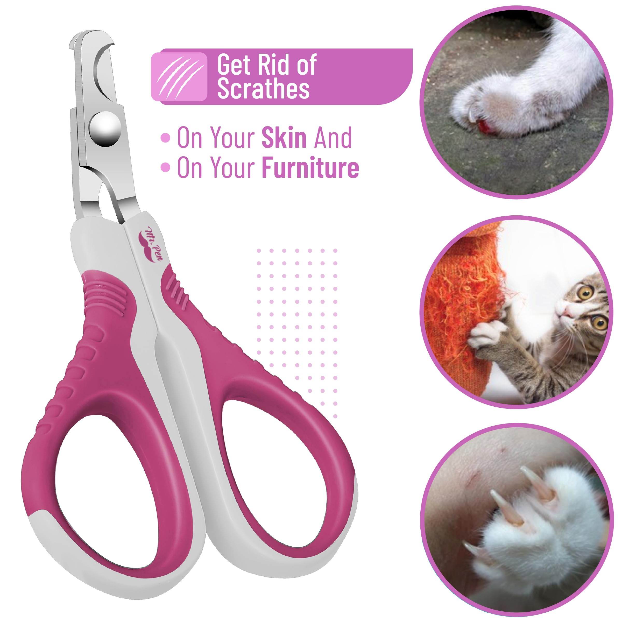 Mr. Pen- Cat Nail Clipper, Violet, Cat Nail Trimmer, Cat Nail Clippers, Cat Claw Clippers, Cat Clippers For Nails, Pet Nail Clippers, Kitten Nail Clipper, Small Dog Nail Clipper Cat Claw Trimmer