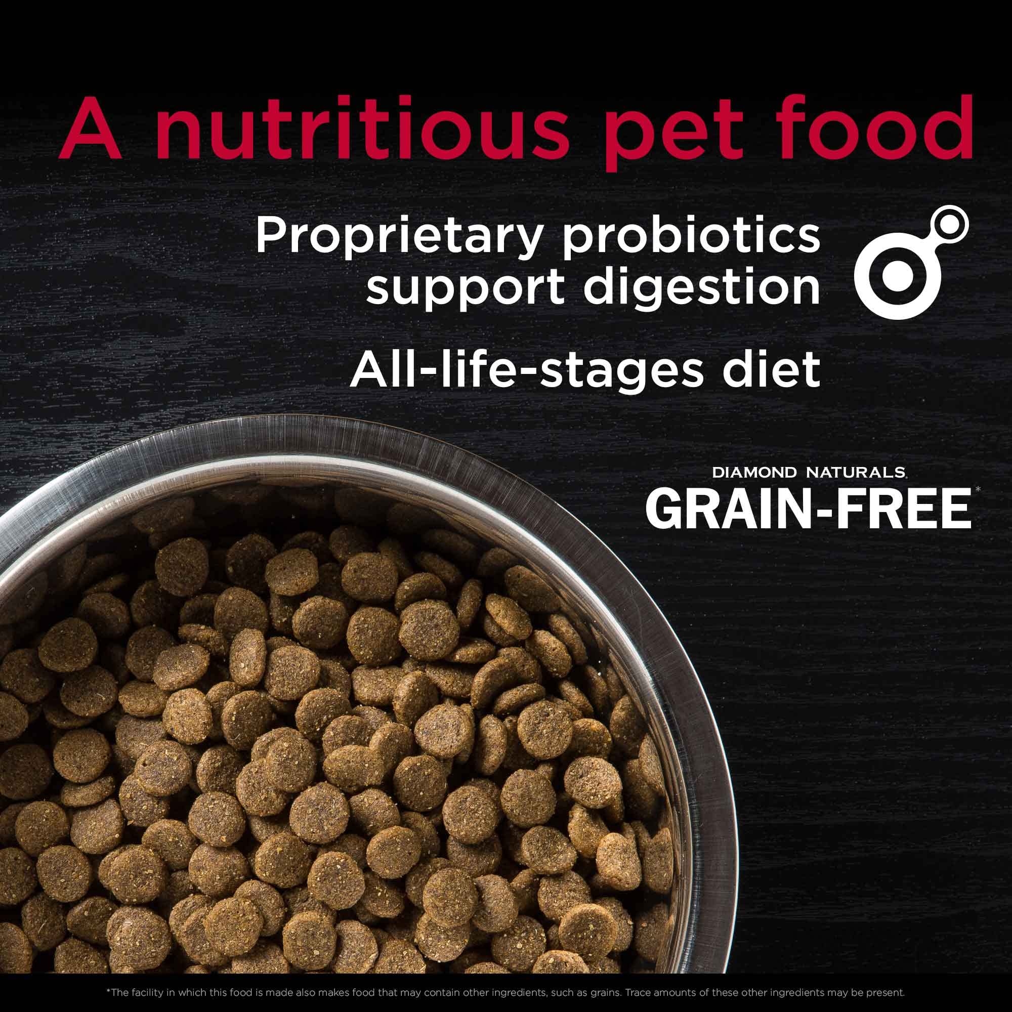 Diamond Naturals Grain-Free Formulation Real Meat High Quality Protein Dry Dog Food with Premium Cage-Free Chicken and Sweet Pot