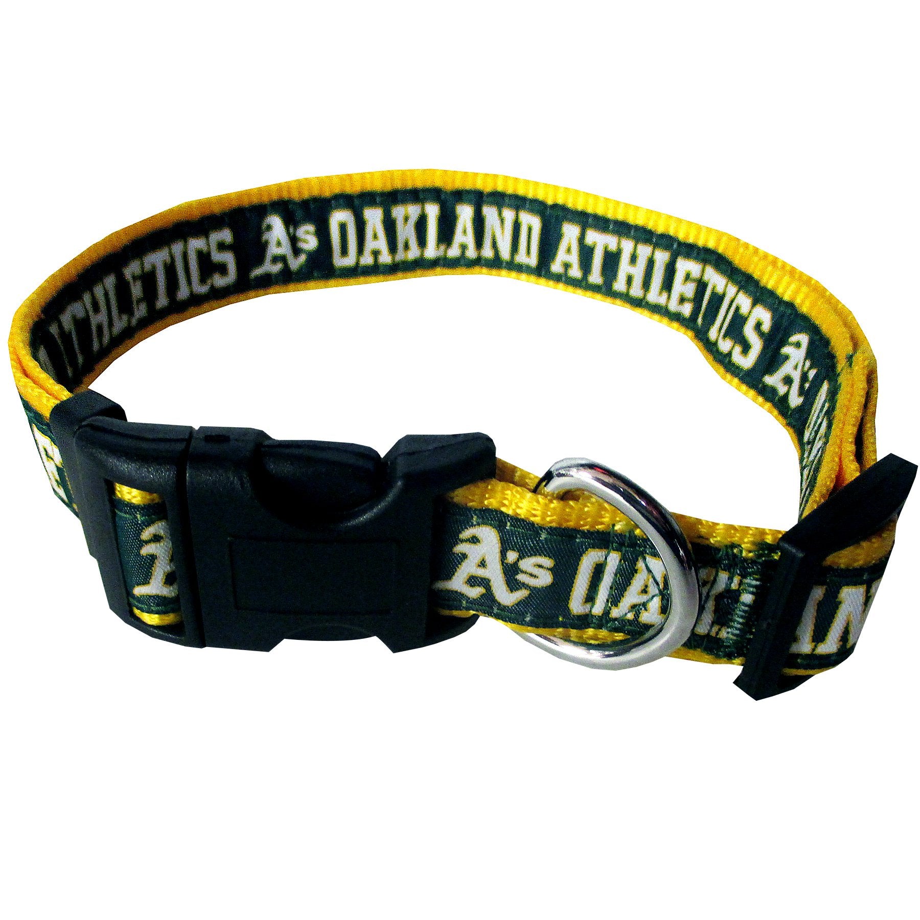 Mlb Oakland Athletics Dog Collar, Large