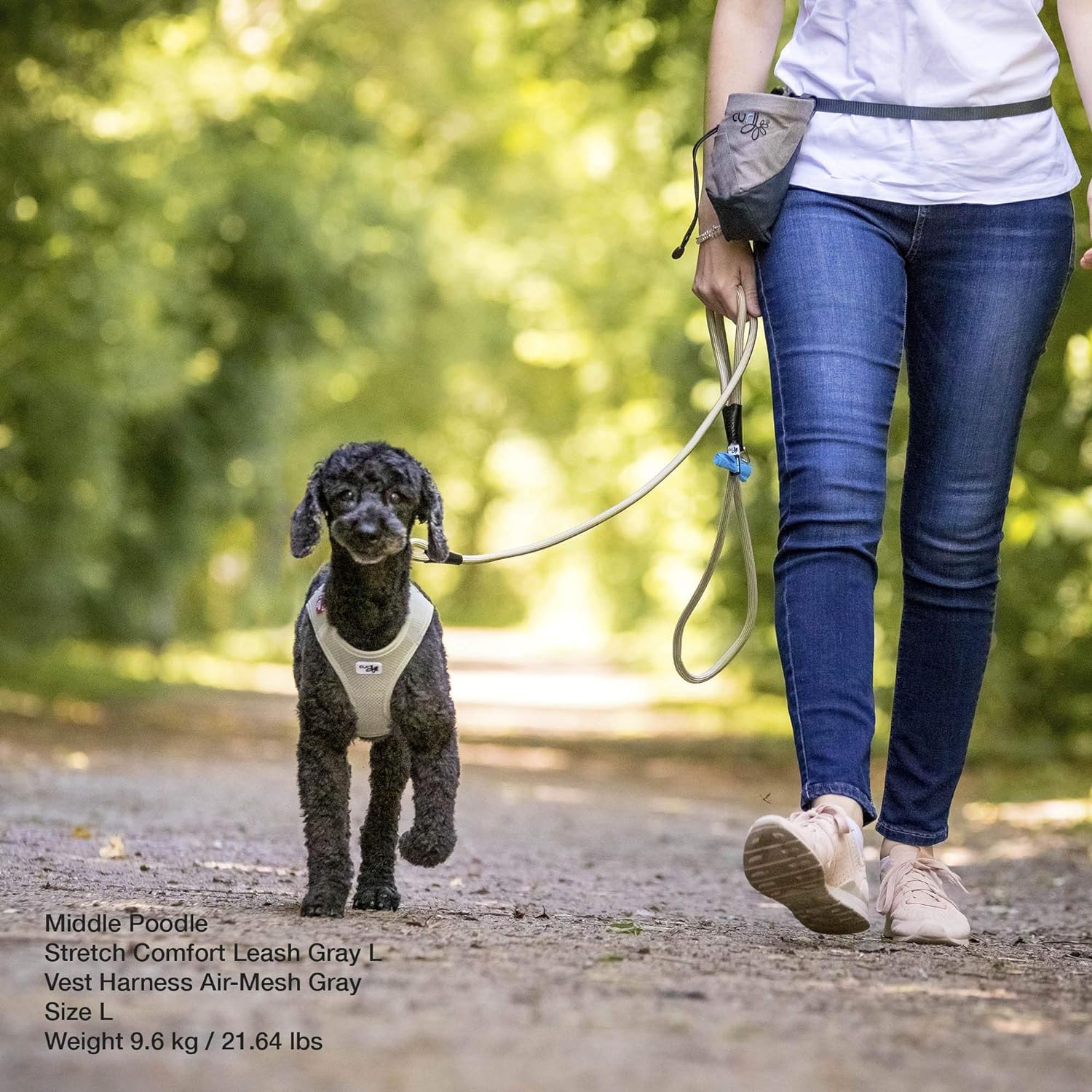 Stretch Comfort Leash Brown L