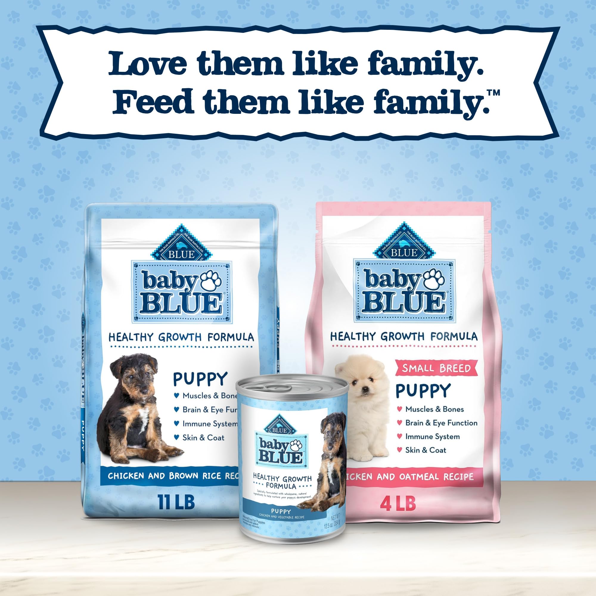 Blue Buffalo Baby BLUE Natural Puppy Wet Dog Food, Healthy Growth Formula with DHA, Chicken and Vegetable Recipe, 12.5-oz. Cans