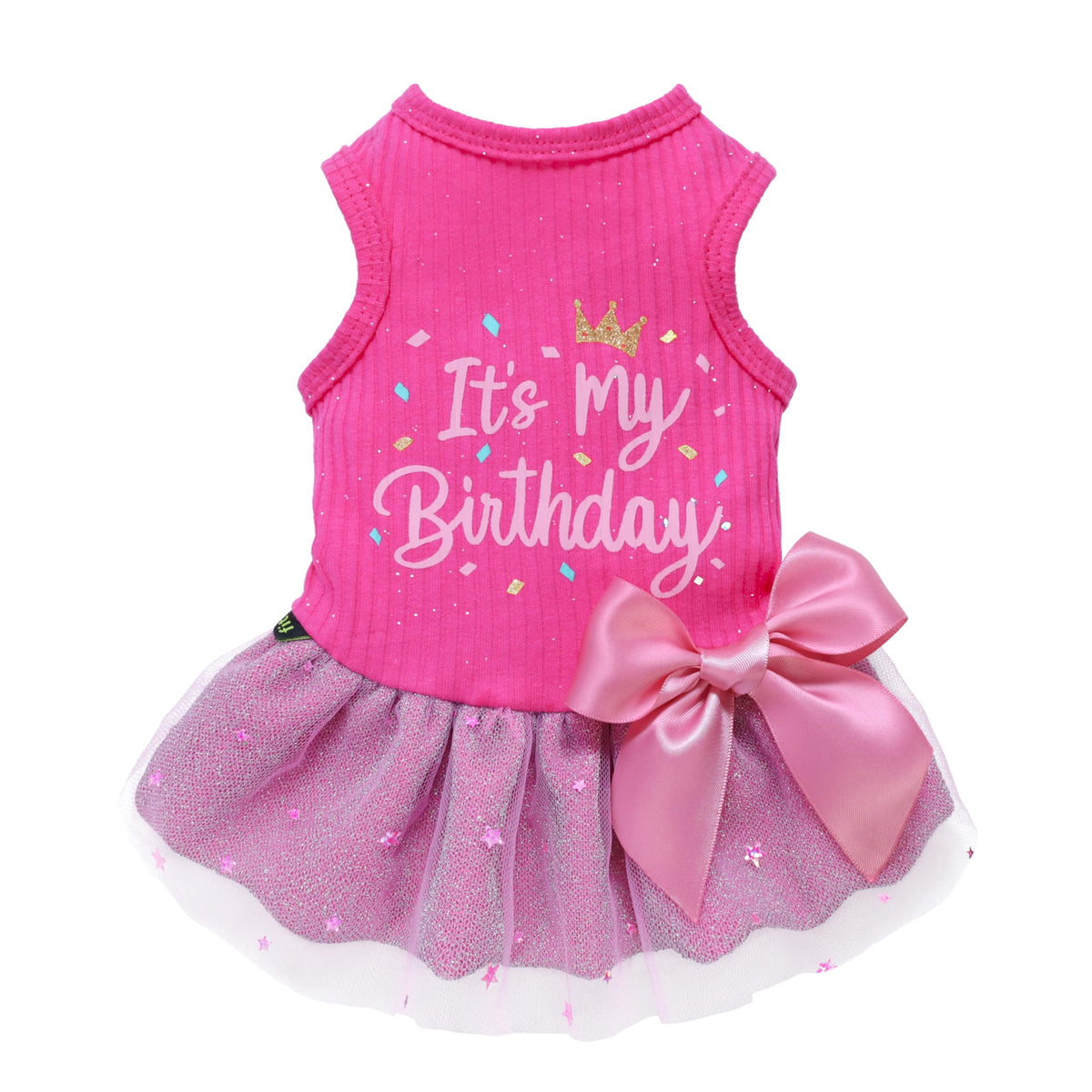 Fitwarm It'S My Birthday Dog Dress - Pink, Small Dog Girl'S Funny Birt Petocart Fitwarm It'S My Birthday Dog Dress - Pink, Small Dog Girl'S Funny Birt Petocart