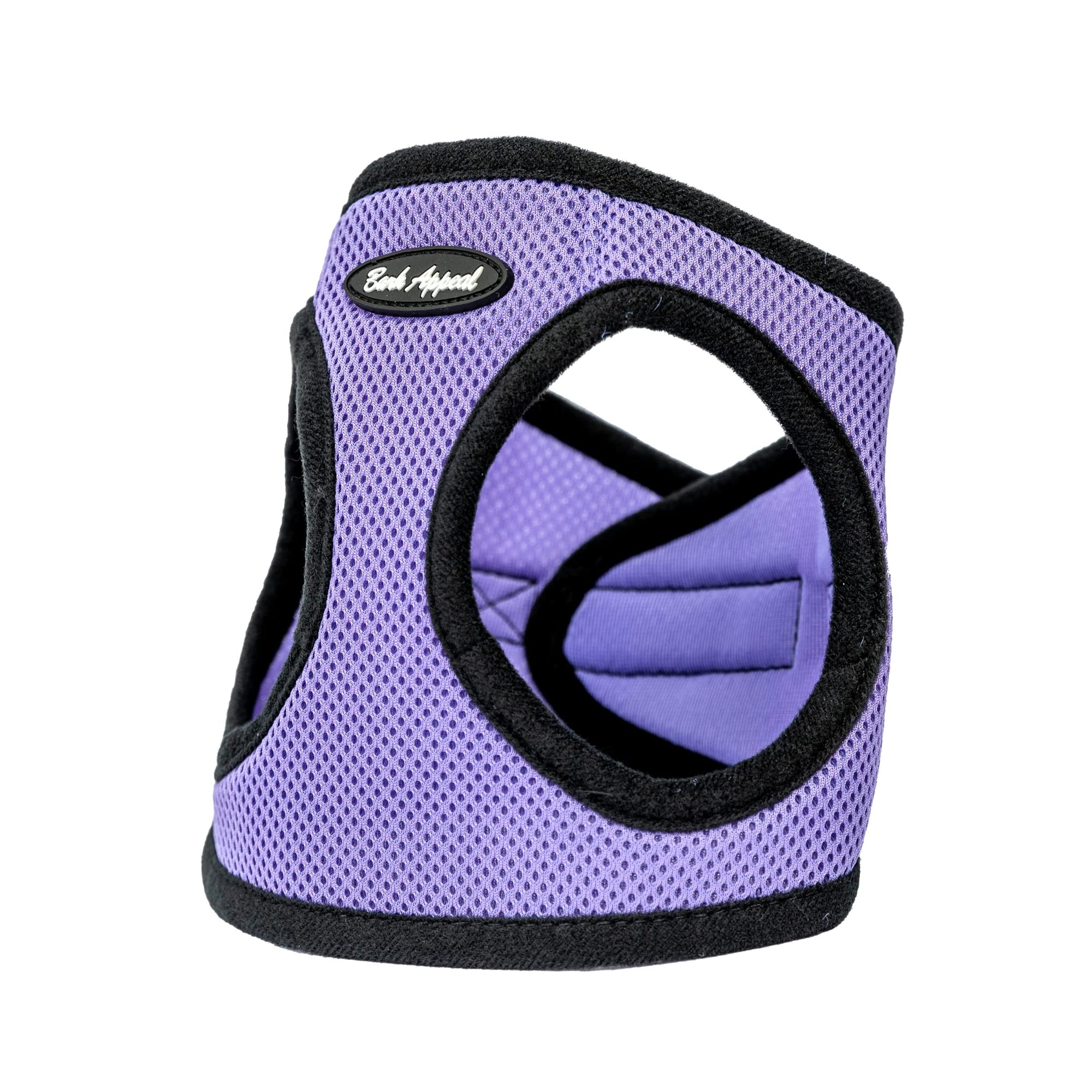Bark Appeal Step-In Dog Harness, Mesh Step In Dog Vest Harness For Small & Medium Dogs, Non-Choking With Adjustable Heavy-Duty Buckle For Safe, Secure Fit - (Large, Lavender)