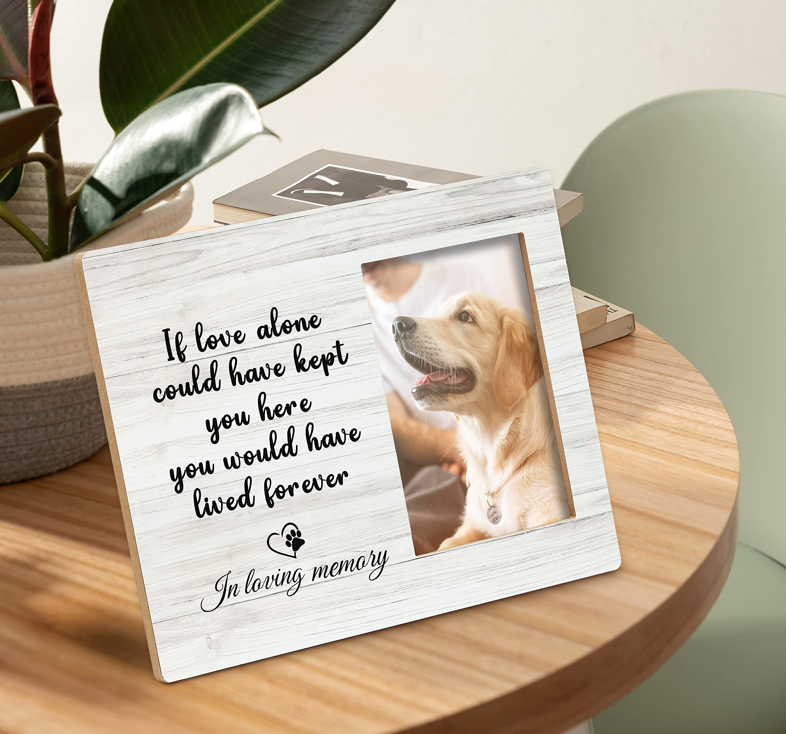 Sradmo Dog Memorial Picture Frame,Dog Frames For Pictures Memorial,Pet Memory Picture Frame,Pet Dog Cat Memorial Photo Frame 4X6