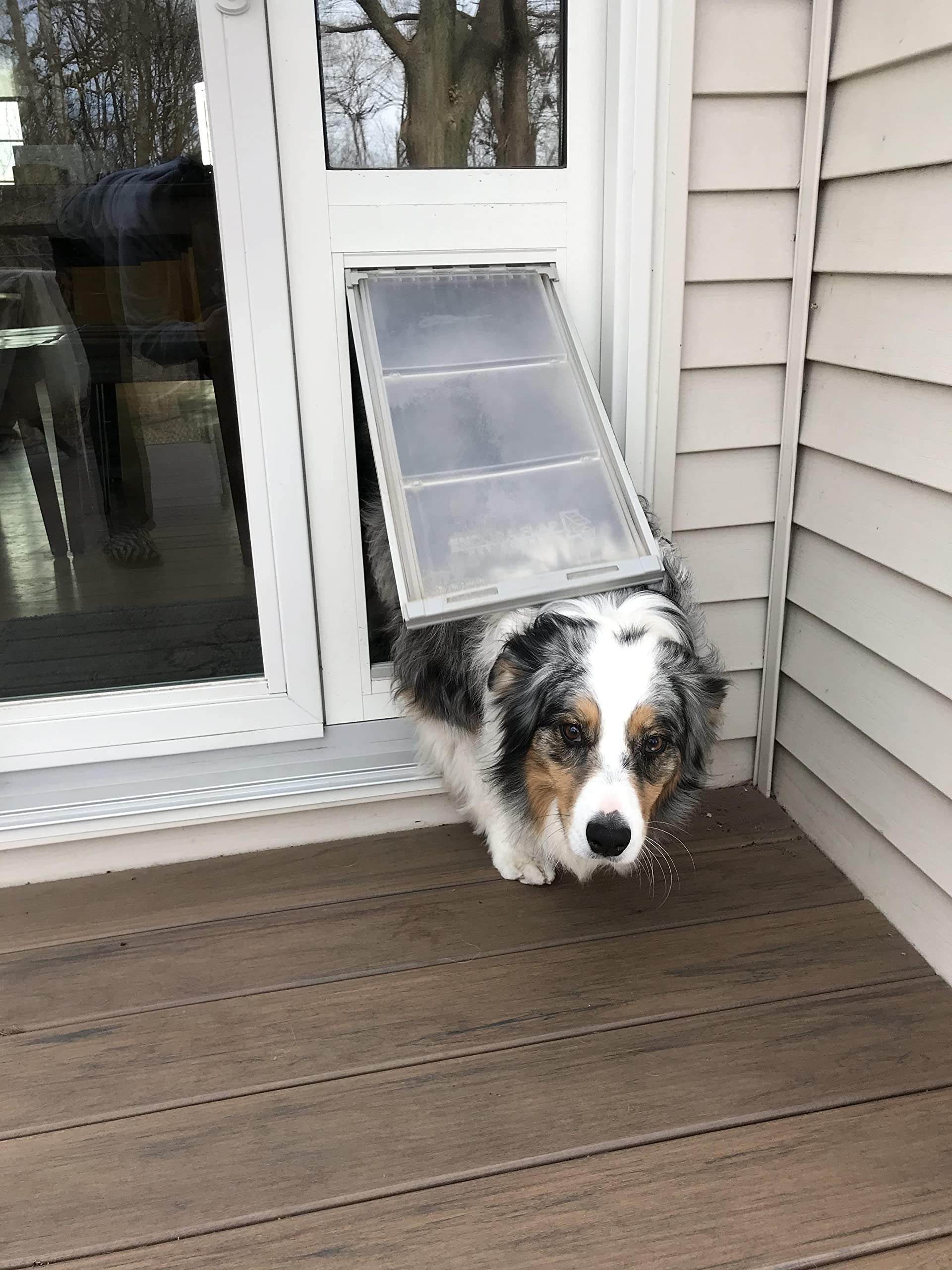 Endura Flap Thermo Panel Pet Door For Sliding Glass Doors | Heavy-Duty Aluminum Frame With Secure Locking Cover | Energy Efficie