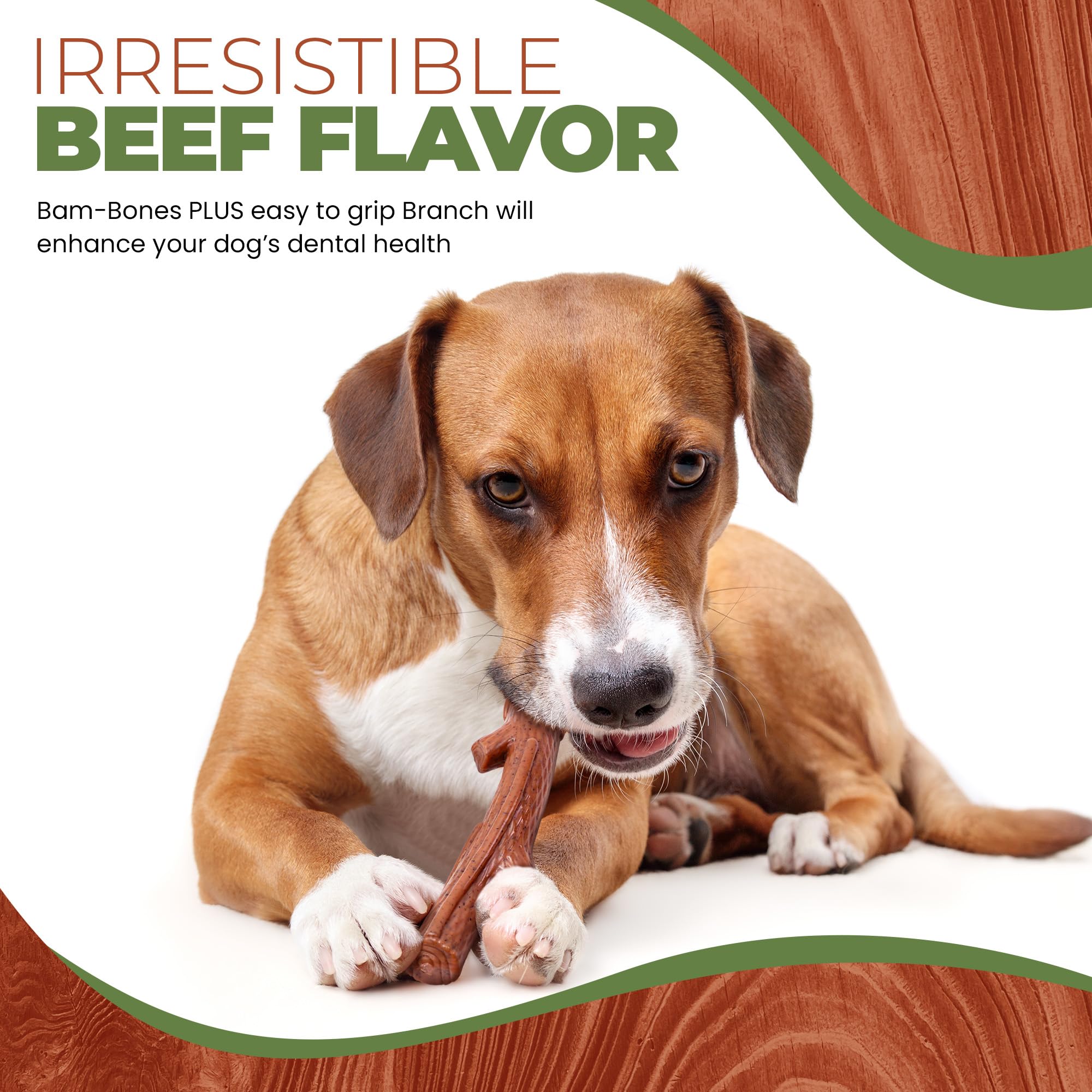 Ethical Pet 2 Pack Of Bambone Plus Stick Dog Chew Toy, 5.75 Inch, Non-Splintering Alternative To Real Wood