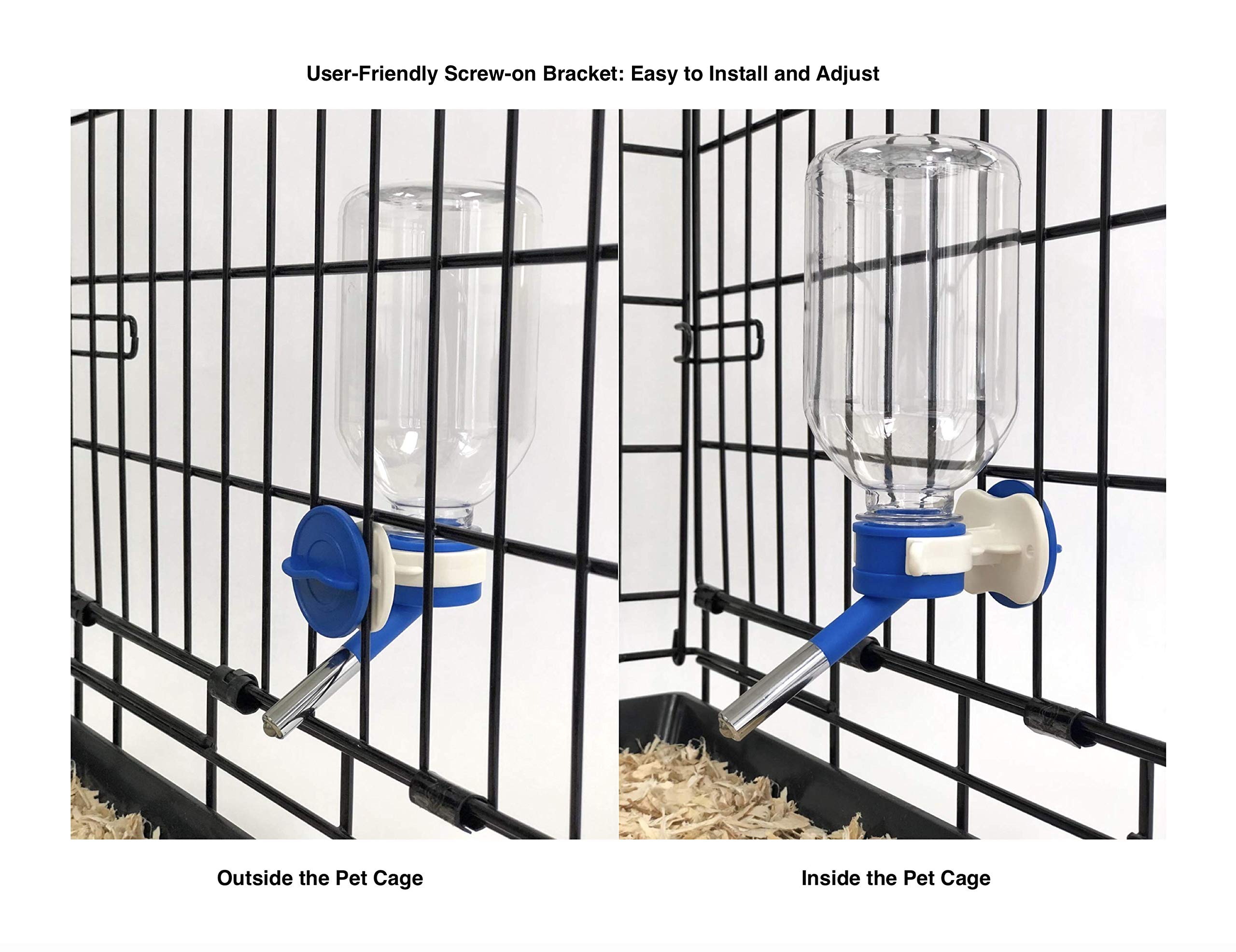 Choco Nose Patented No-Drip Water Bottle/Feeder for Guinea Pigs/Hamsters/Bunnies/Ferrets/Other Small Pets, Critters and Animals