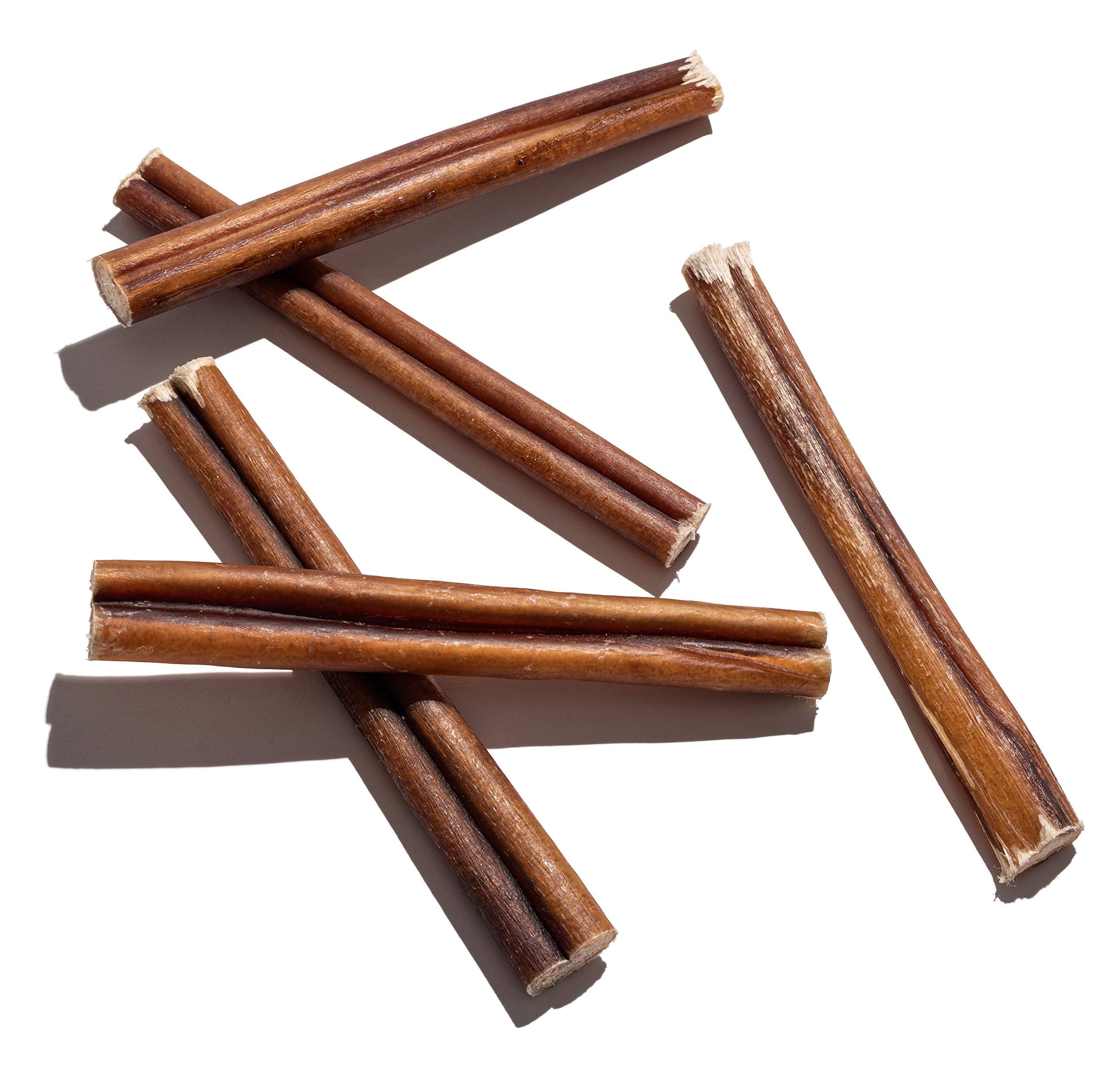 Jack&Pup 6 Inch Bully Sticks for Medium Dogs (25 Pack) Dog Chews Long Lasting, Single Ingredient 100% Beef Bully Sticks for Dogs