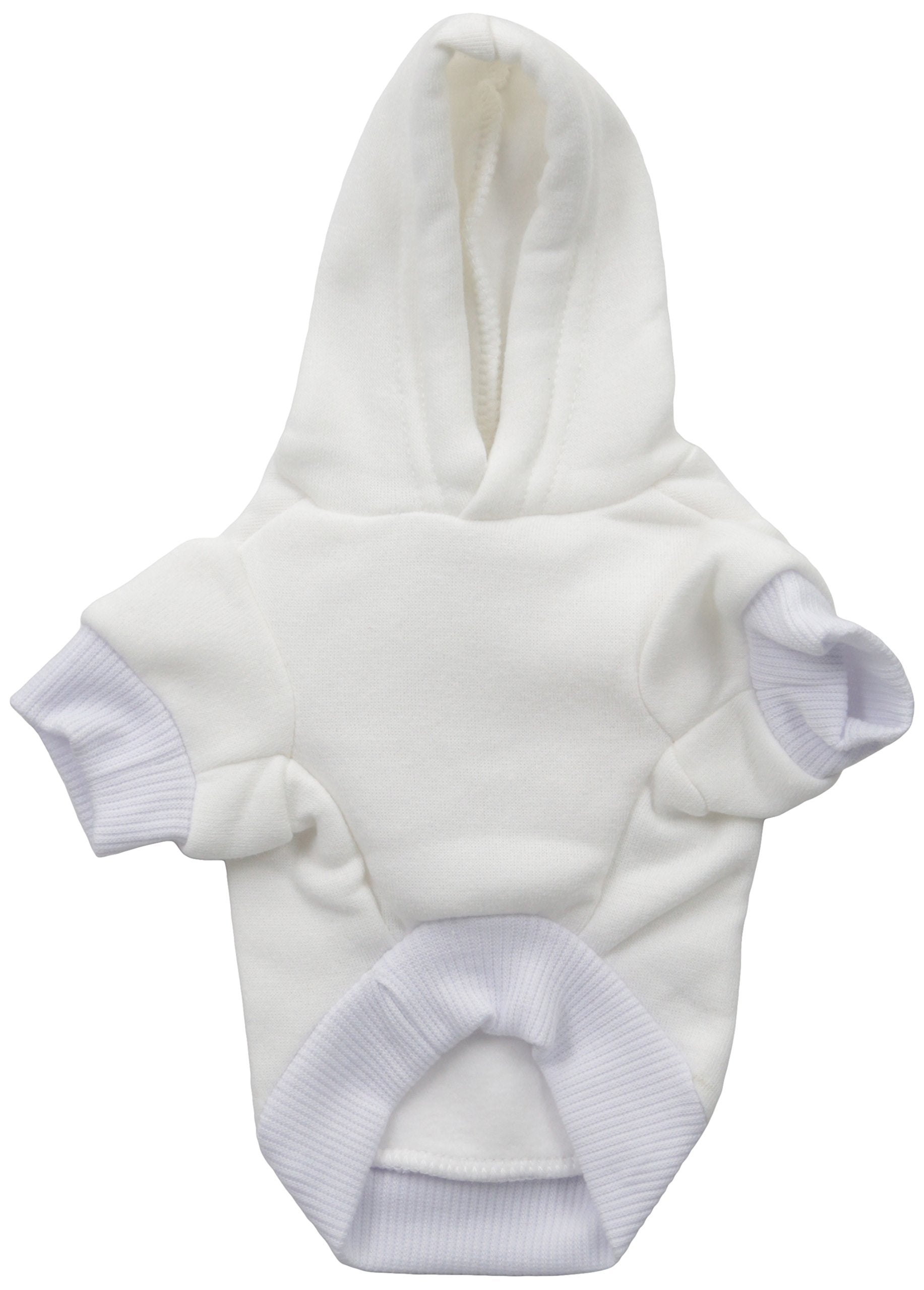 Mirage Pet Products 8-Inch Santa Stop Here Hoodies, X-Small, Cream