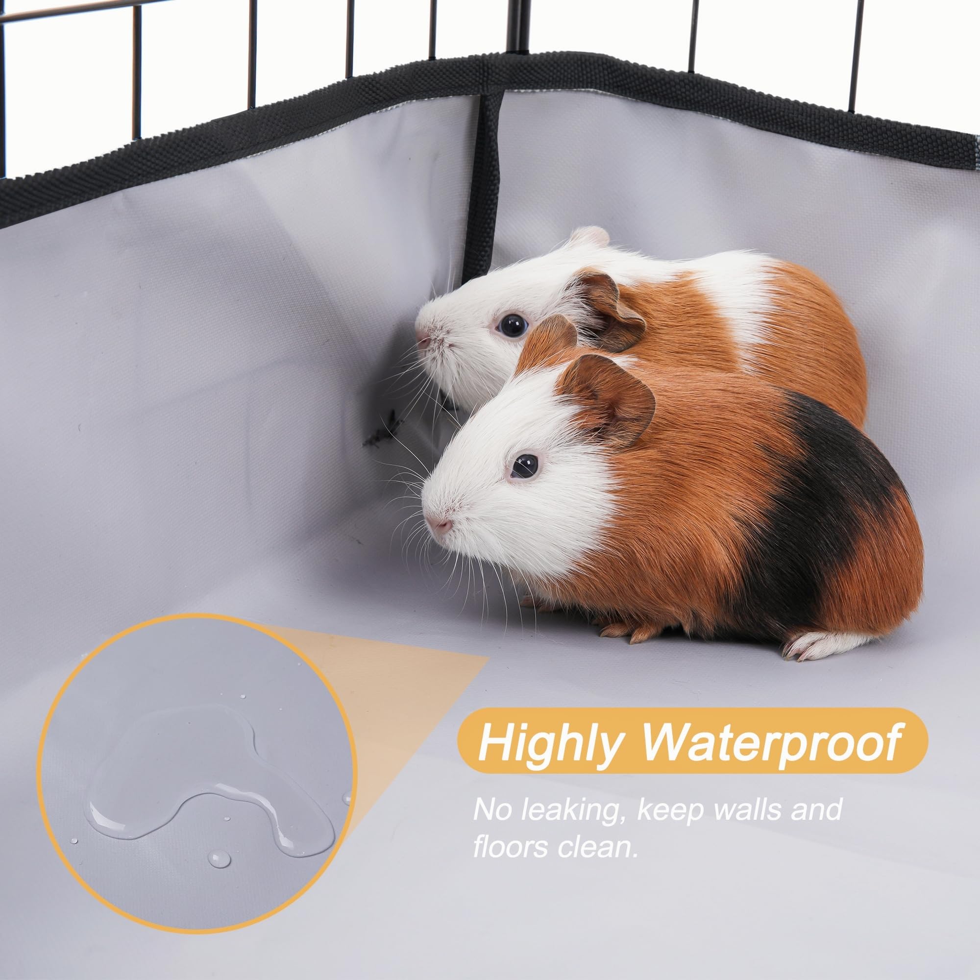 Dzwlkj Guinea Pig Cage Liner Tarp Bottom Waterproof And Washable Base Also For Rabbits, Bunny, Chinchesillas, Hedgehog, Ferrets