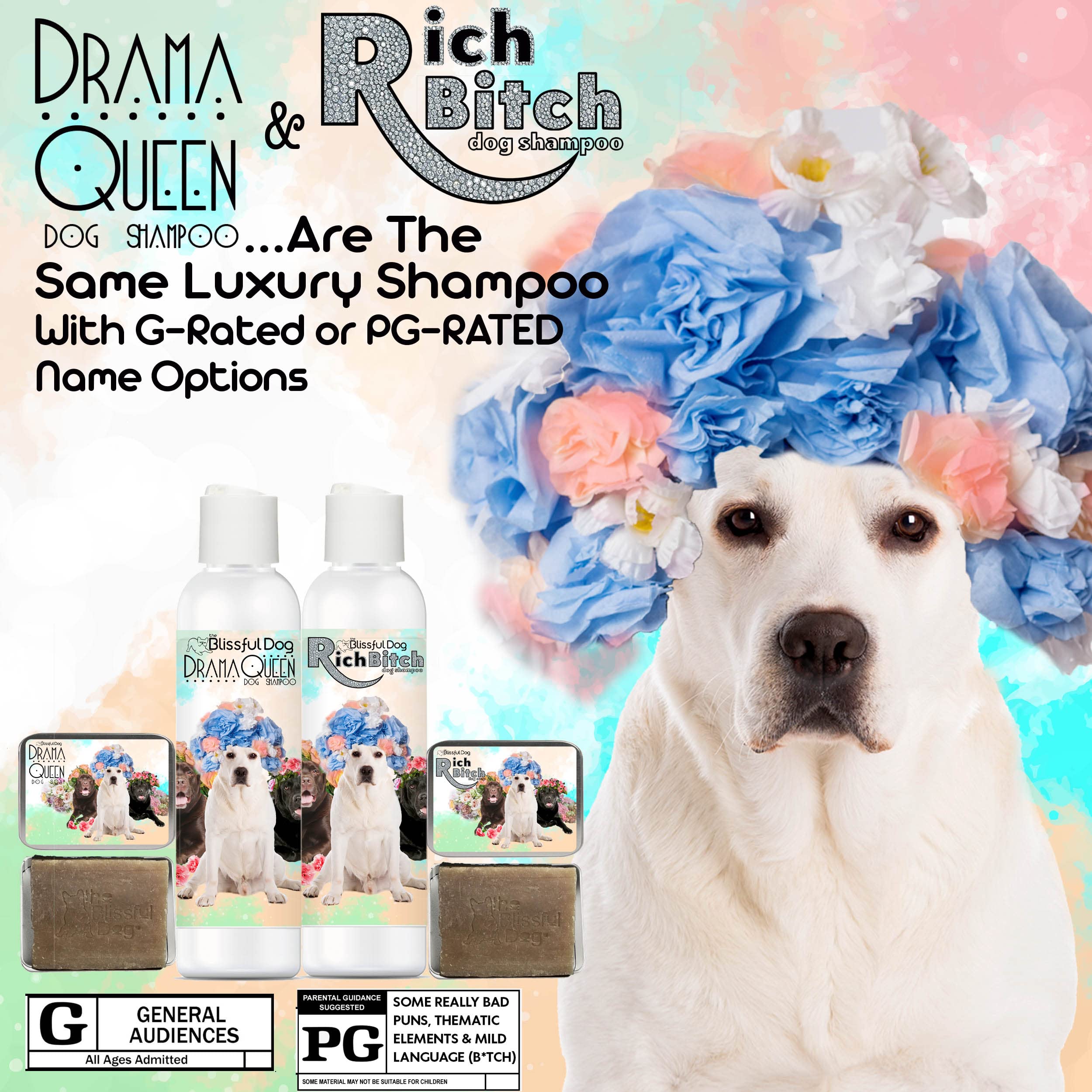 The Blissful Dog Soap-Rb-Lab Rich Bitch Labrador Luxury Bar Dog Soap